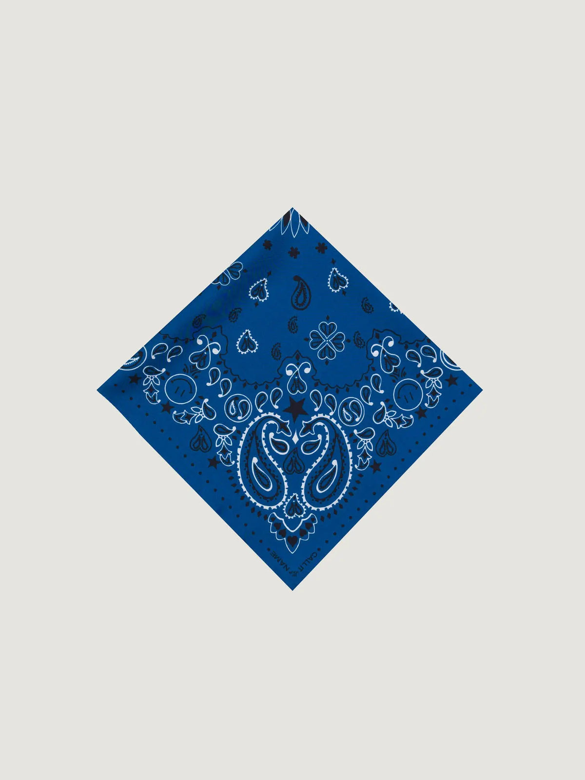 Bandana en soie - STAR - PÉTROLE - Petit Modèle