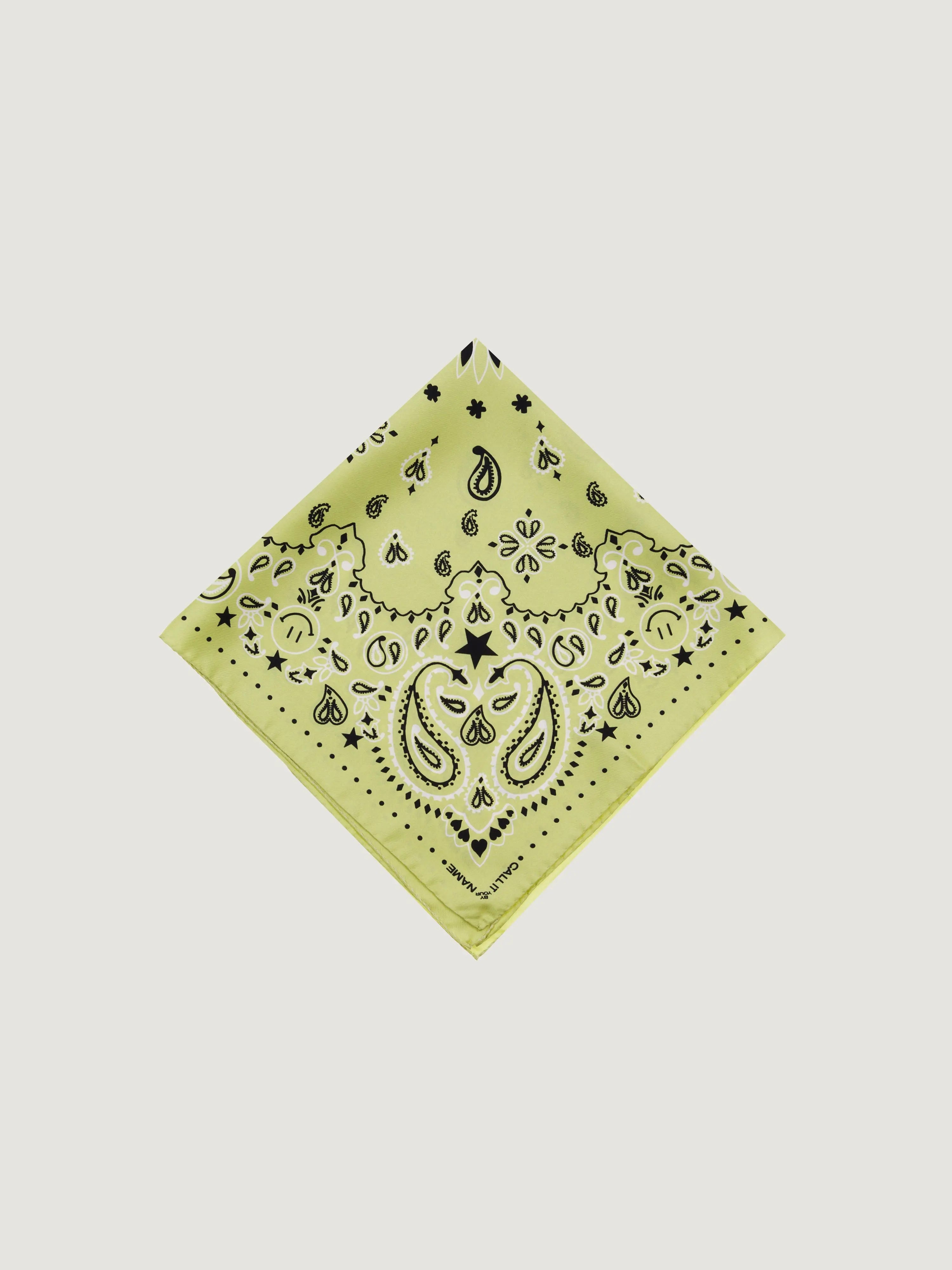 Silk Bandana - STAR - ANISE - Small Size