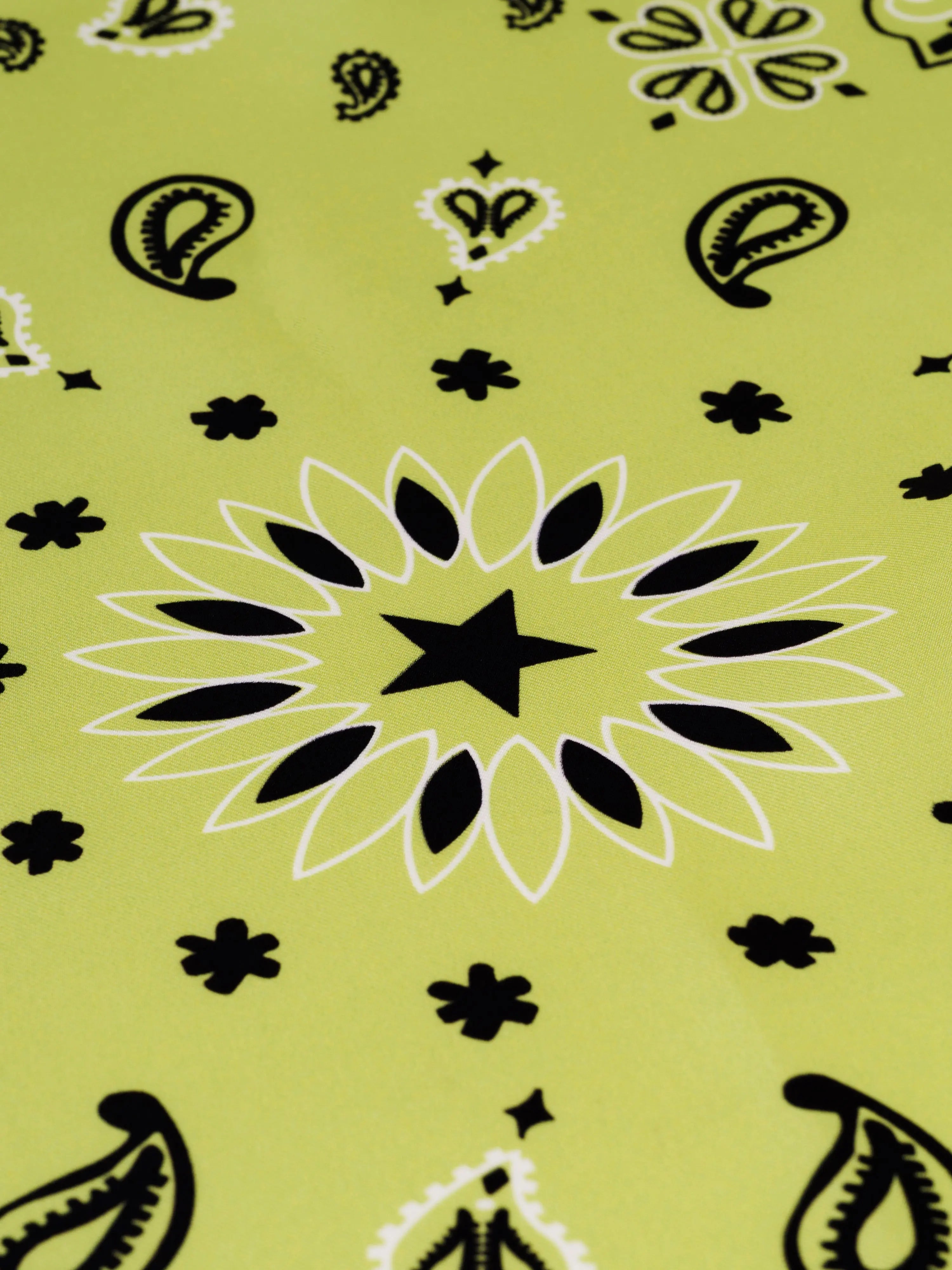 Silk Bandana - STAR - ANISE - Small Size