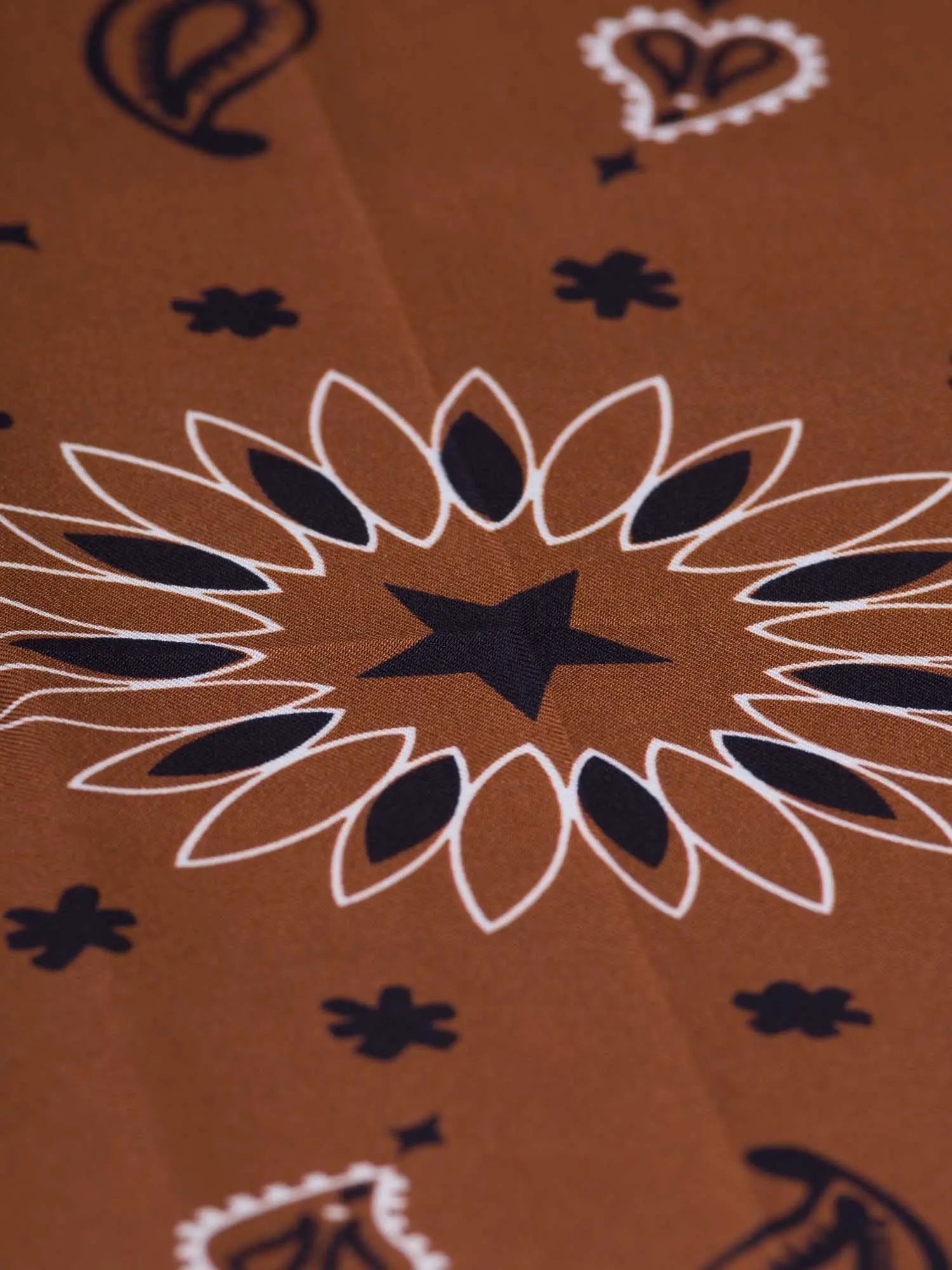 Bandana en soie - STAR - BISCUIT - Petit Modèle