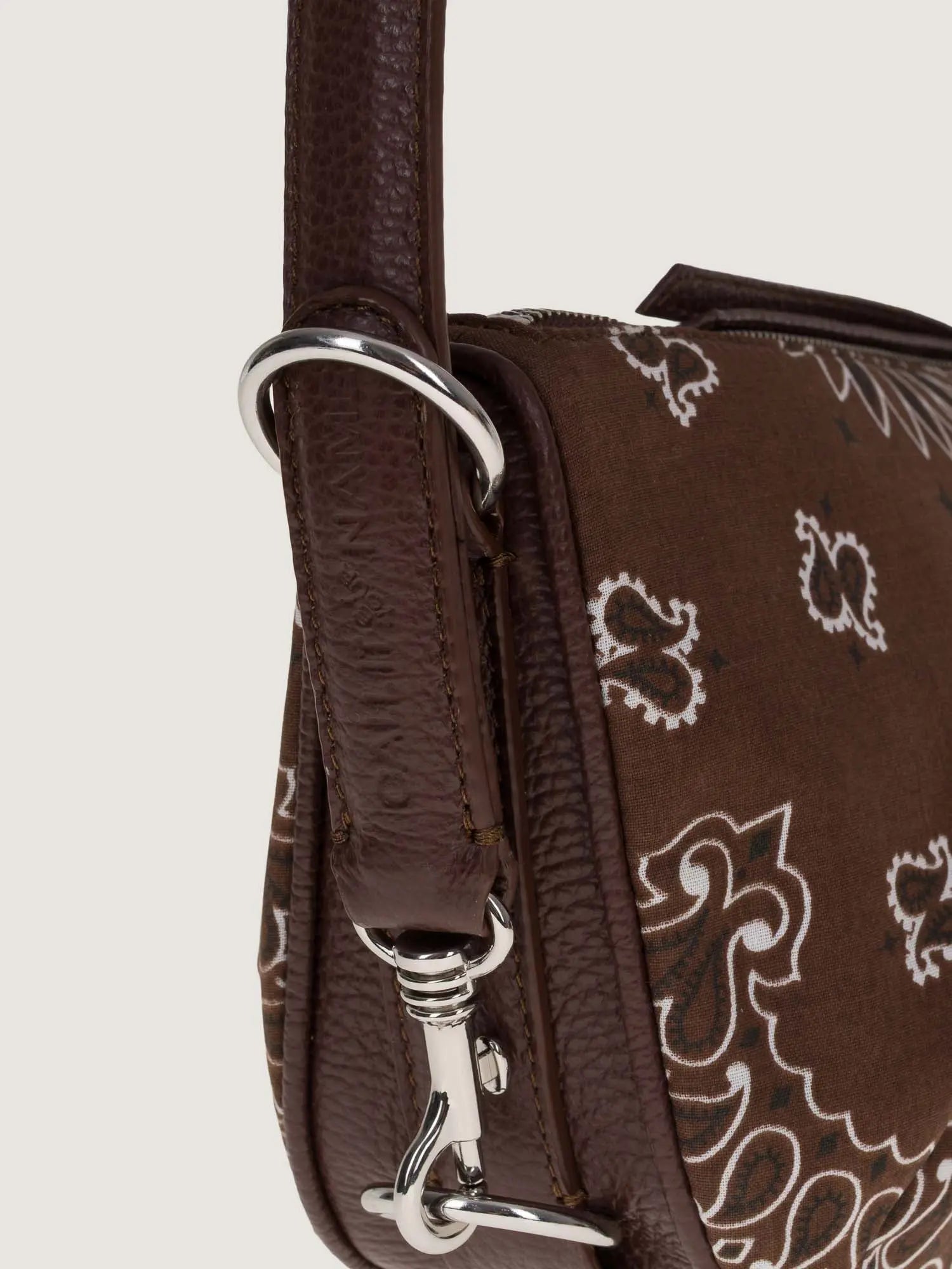 Mini Moon leather bag - All Brown