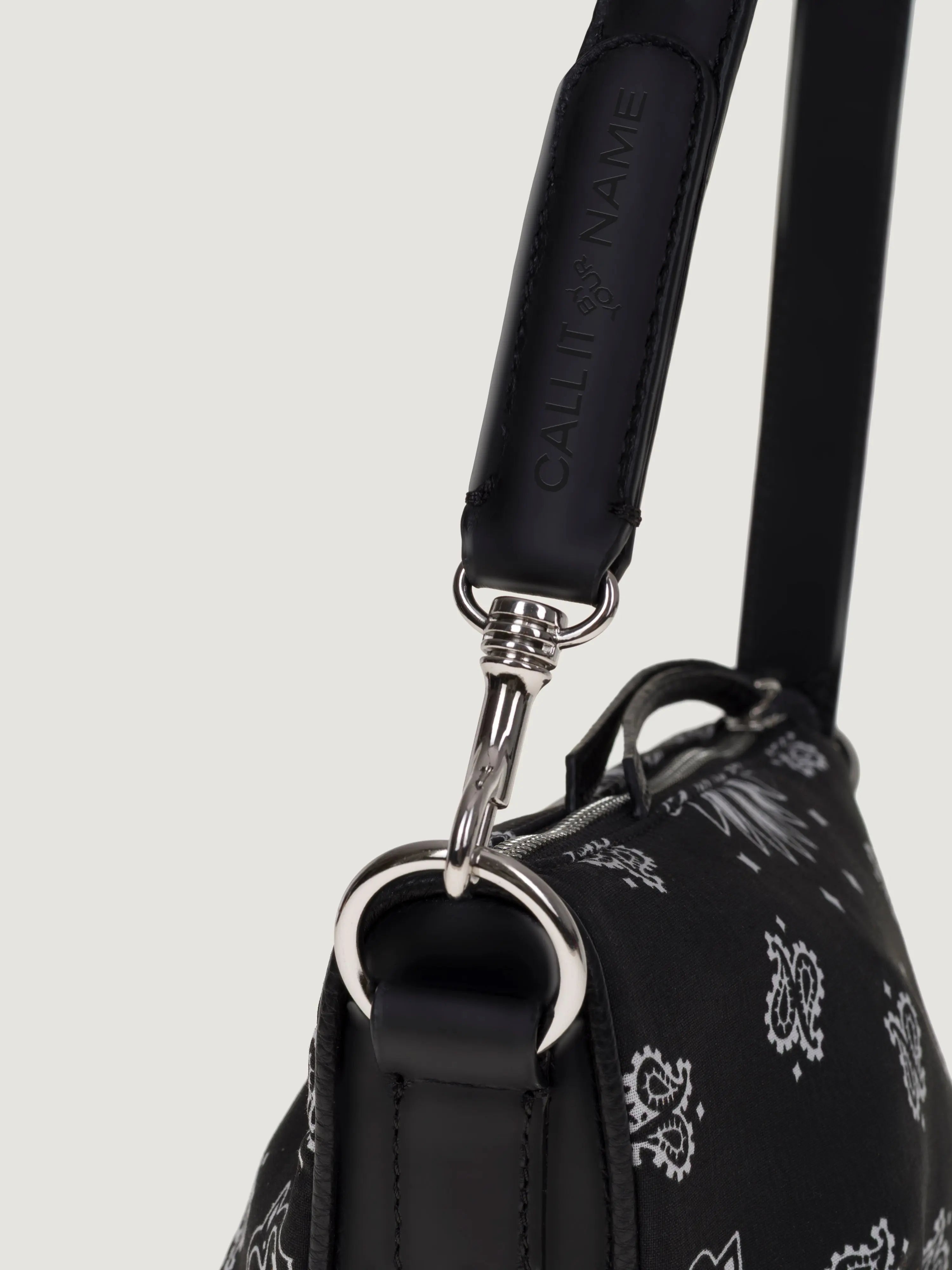 Mini Moon leather bag - All Black
