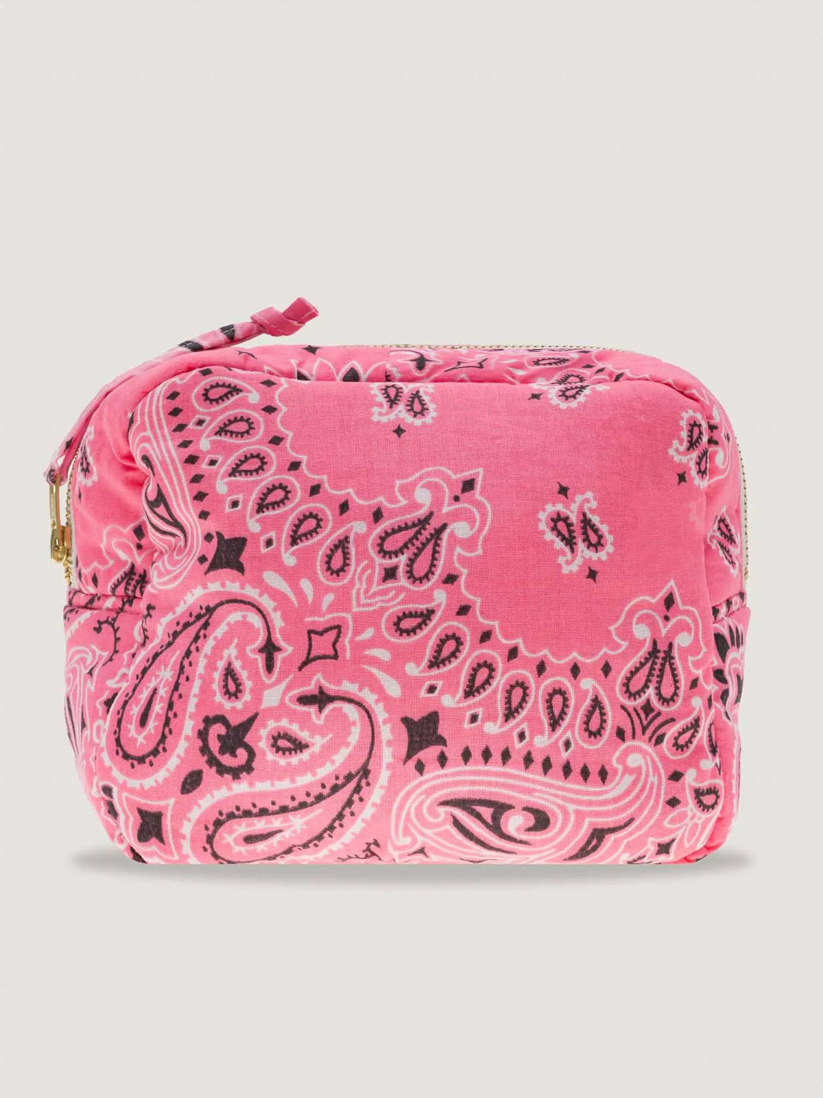 Mini rectangular toiletry bag - MULTI-EMOJIS HAPPY FACE - Strawberry Pink / Pale Pink