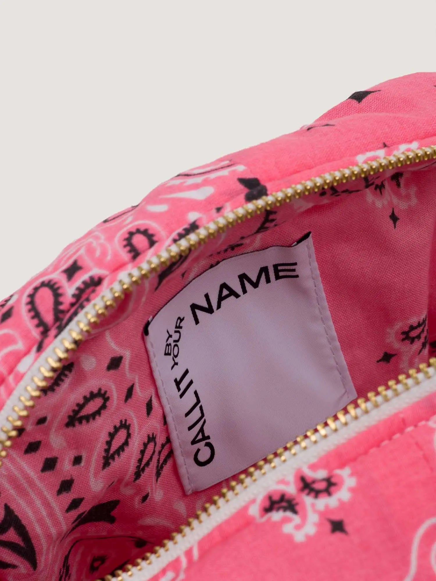Mini rectangular toiletry bag - MULTI-EMOJIS HAPPY FACE - Strawberry Pink / Pale Pink