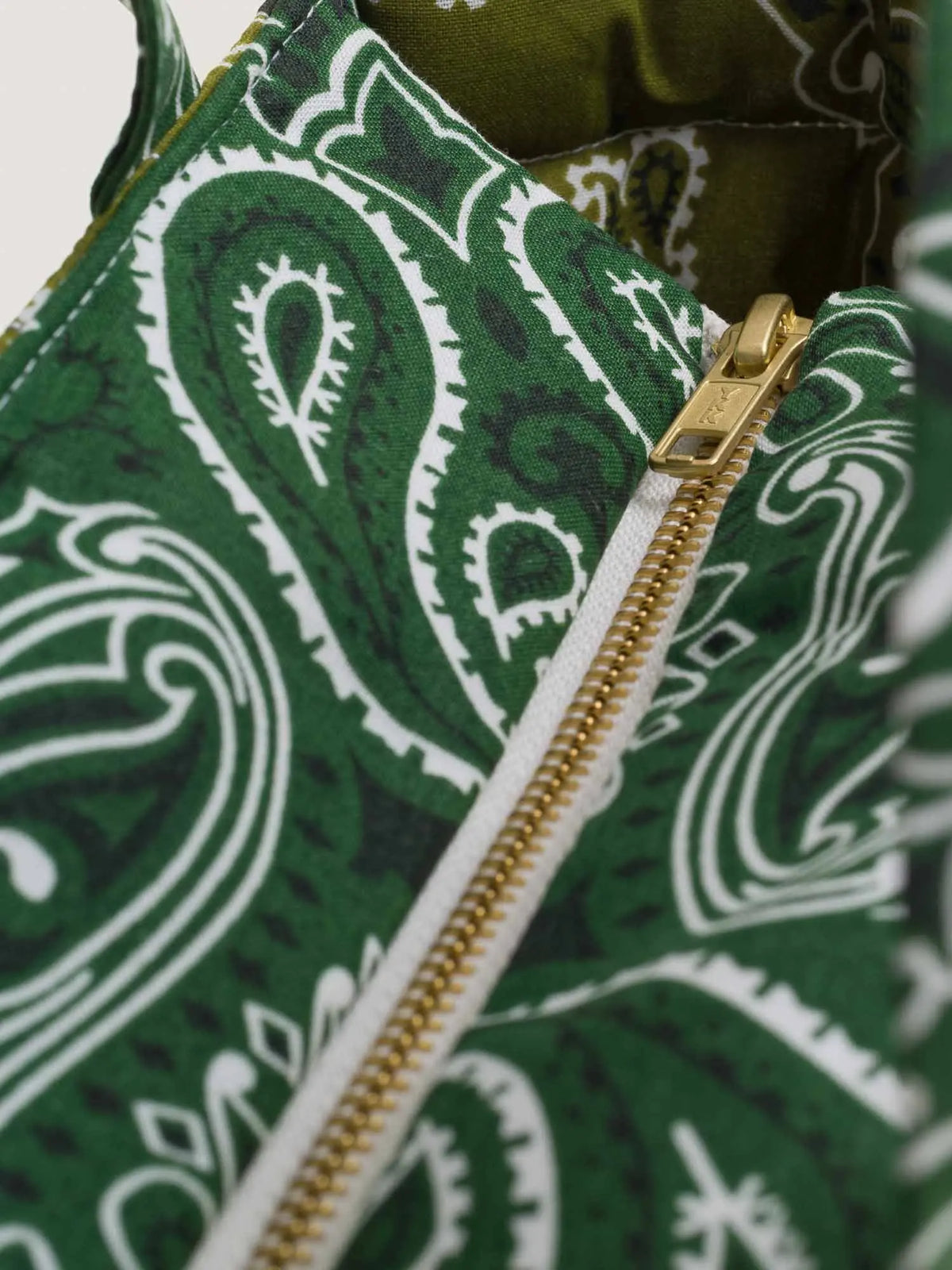 Mini Quilted cabas tote - CLOVER - Bonze / Week-End Green