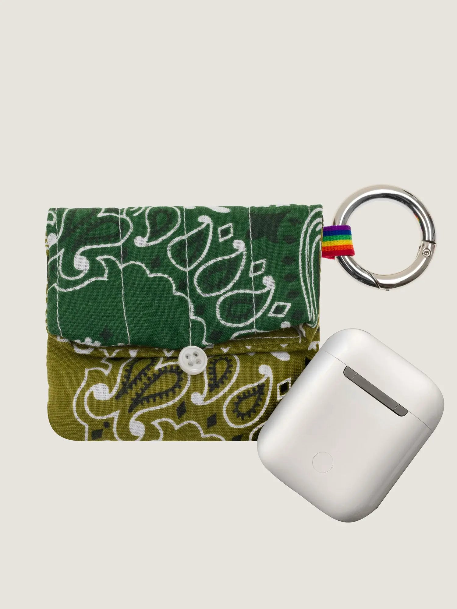Étui Airpods - Vert Week-End / Bronze