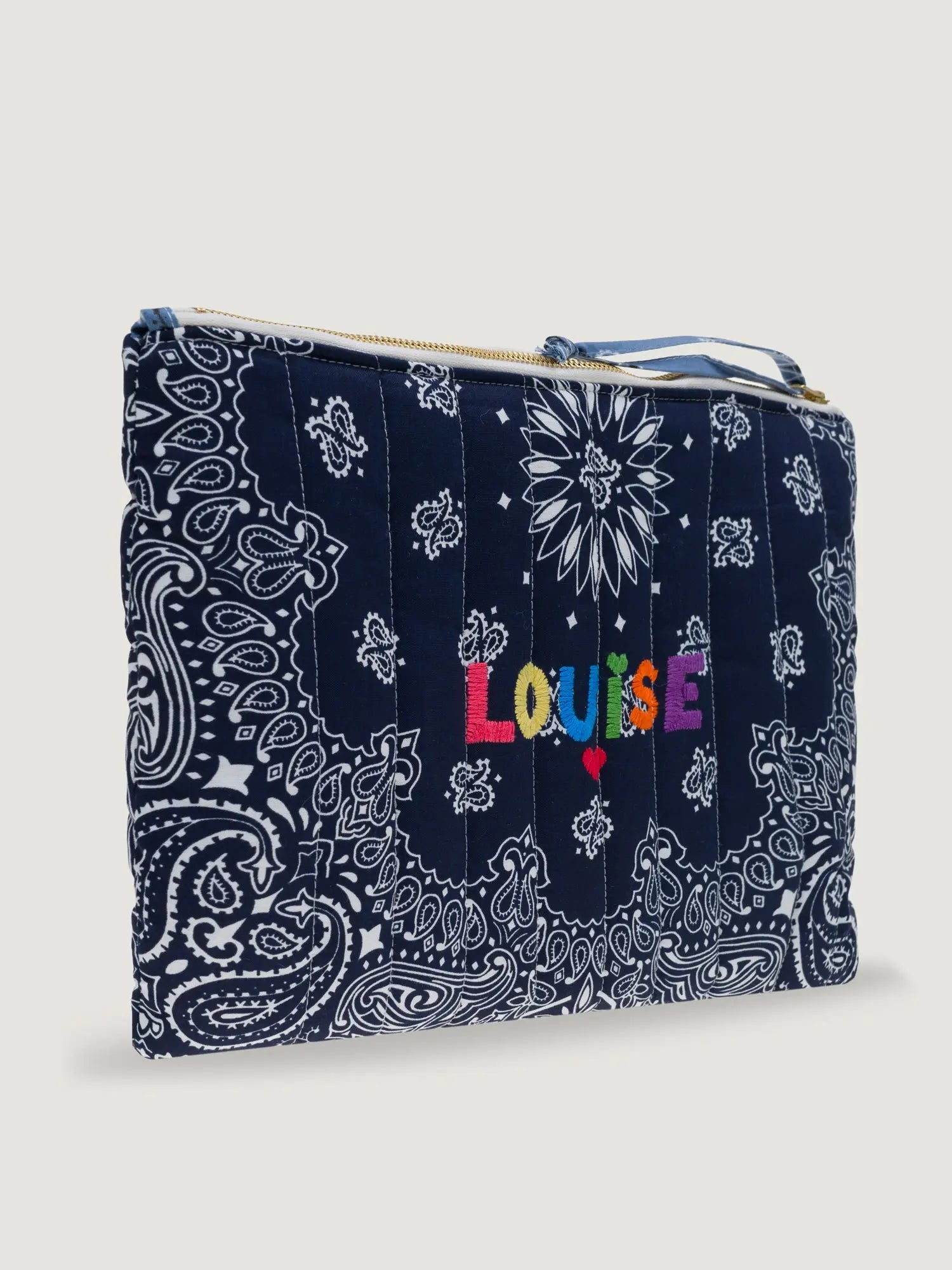 Laptop sleeve - Small personalized embroidery