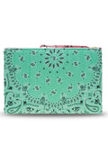 Quilted Laptop Sleeve - RAINBOW - Mint / Pale Pink