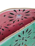 Quilted Laptop Sleeve - RAINBOW - Mint / Pale Pink