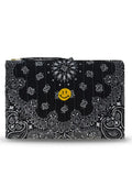 Quilted Laptop Sleeve - HAPPY FACE - All Black