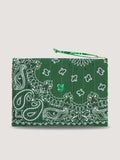 Zipped Quilted Pouch - CLOVER - Week-End Green / Grass Green