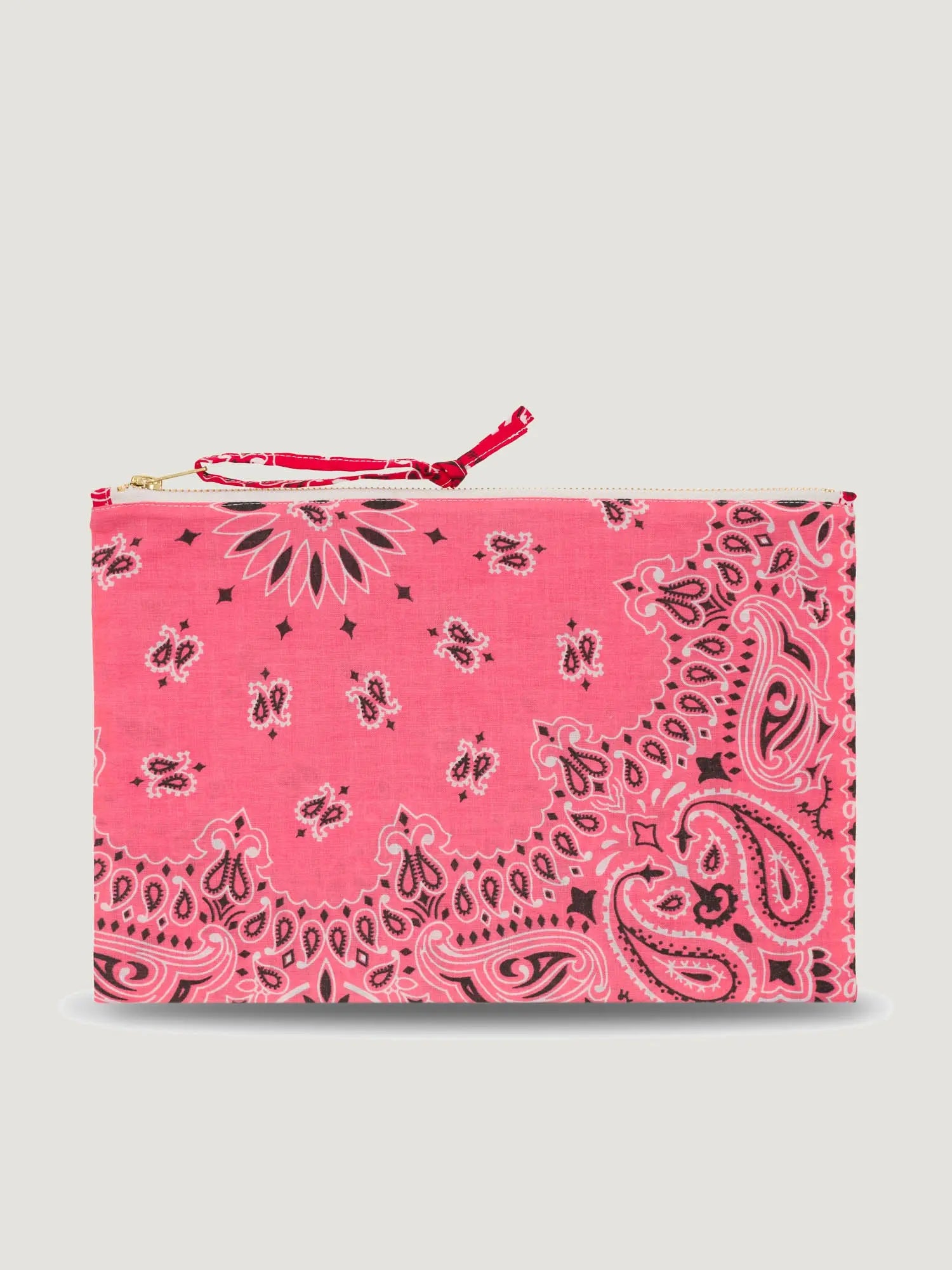 Pochette Zippée - COEUR - Strawberry Pink / Real Red