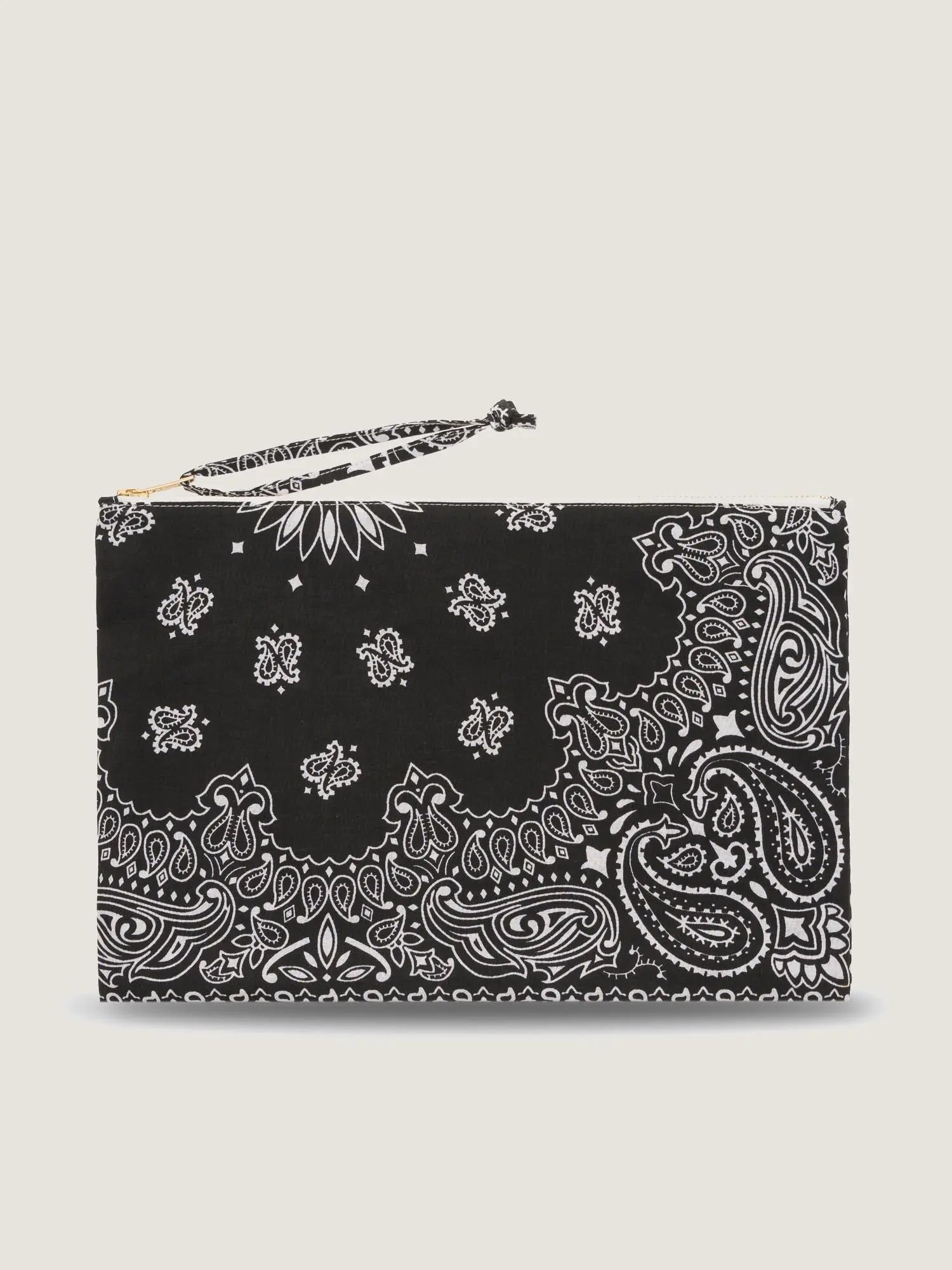 Pochette Zippée - HAPPY FACE - All Black