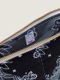Pochette Zippée Matelassée - PATCHWORK - Dark Grey / Colorblock