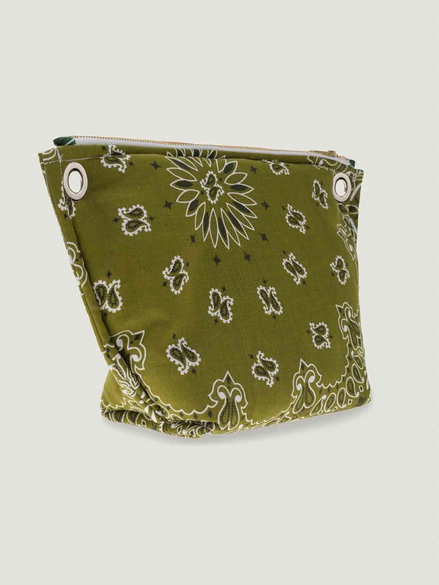 Pochette Œillets - Bronze / Vert Week-End