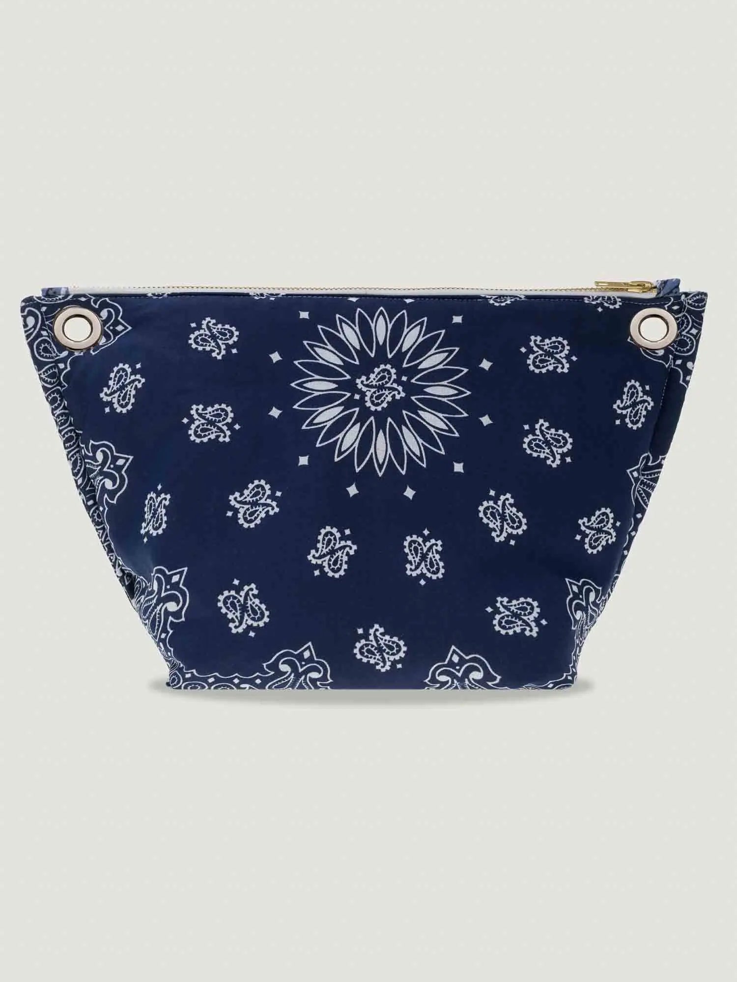 Pochette Œillets - Navy / Chambray
