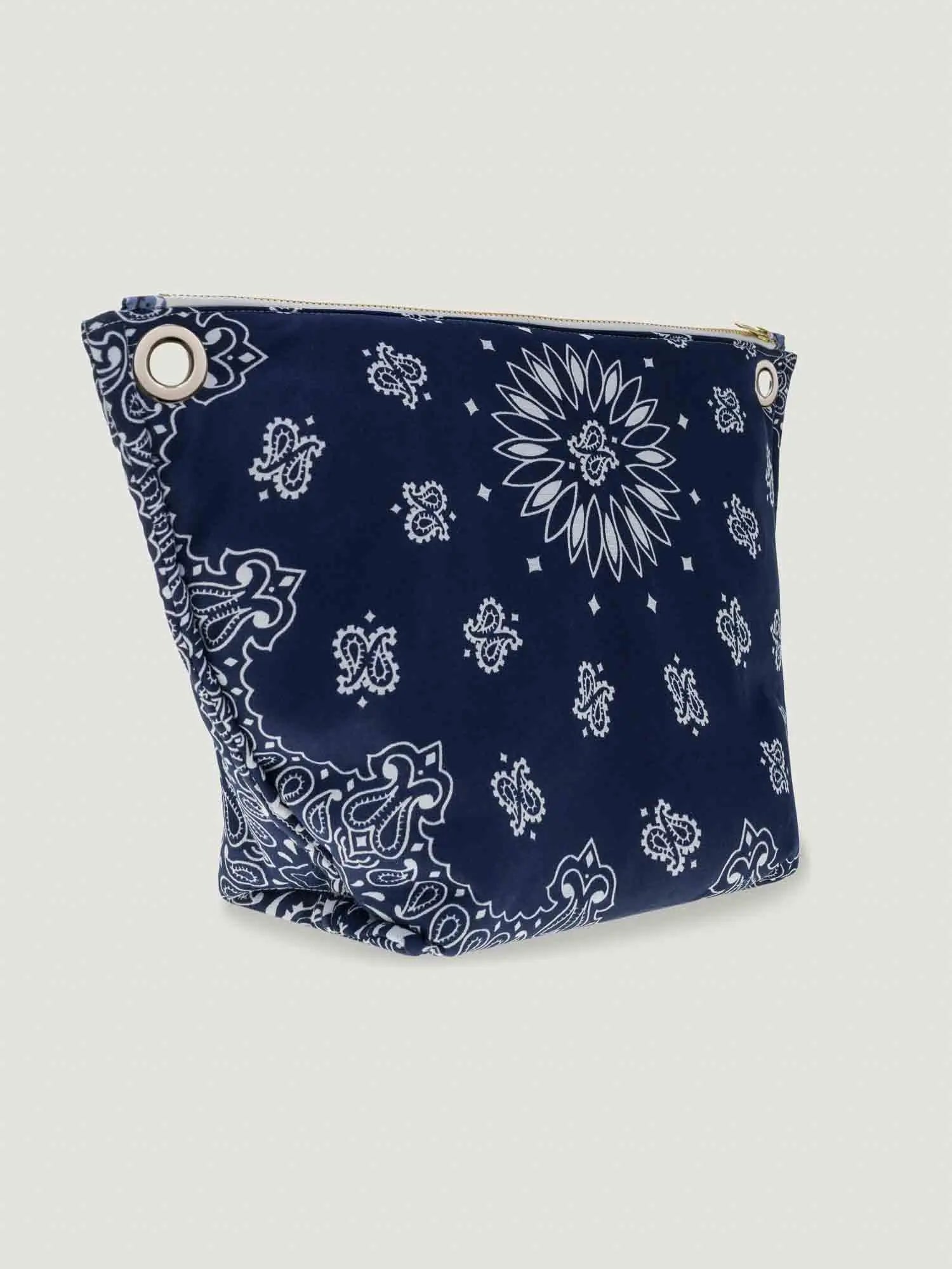 Pochette Œillets - Navy / Chambray