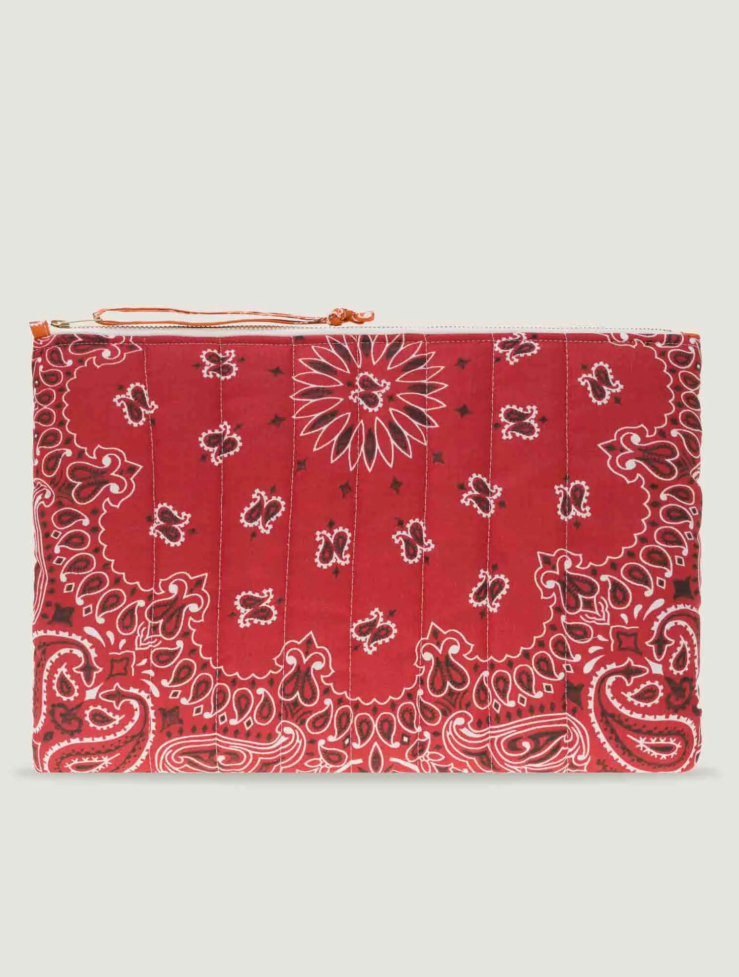 Quilted Laptop Sleeve - HEART - Vintage red / Real red