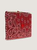 Pochette Zippée Matelassée - COEUR - Vintage Red / Real Red
