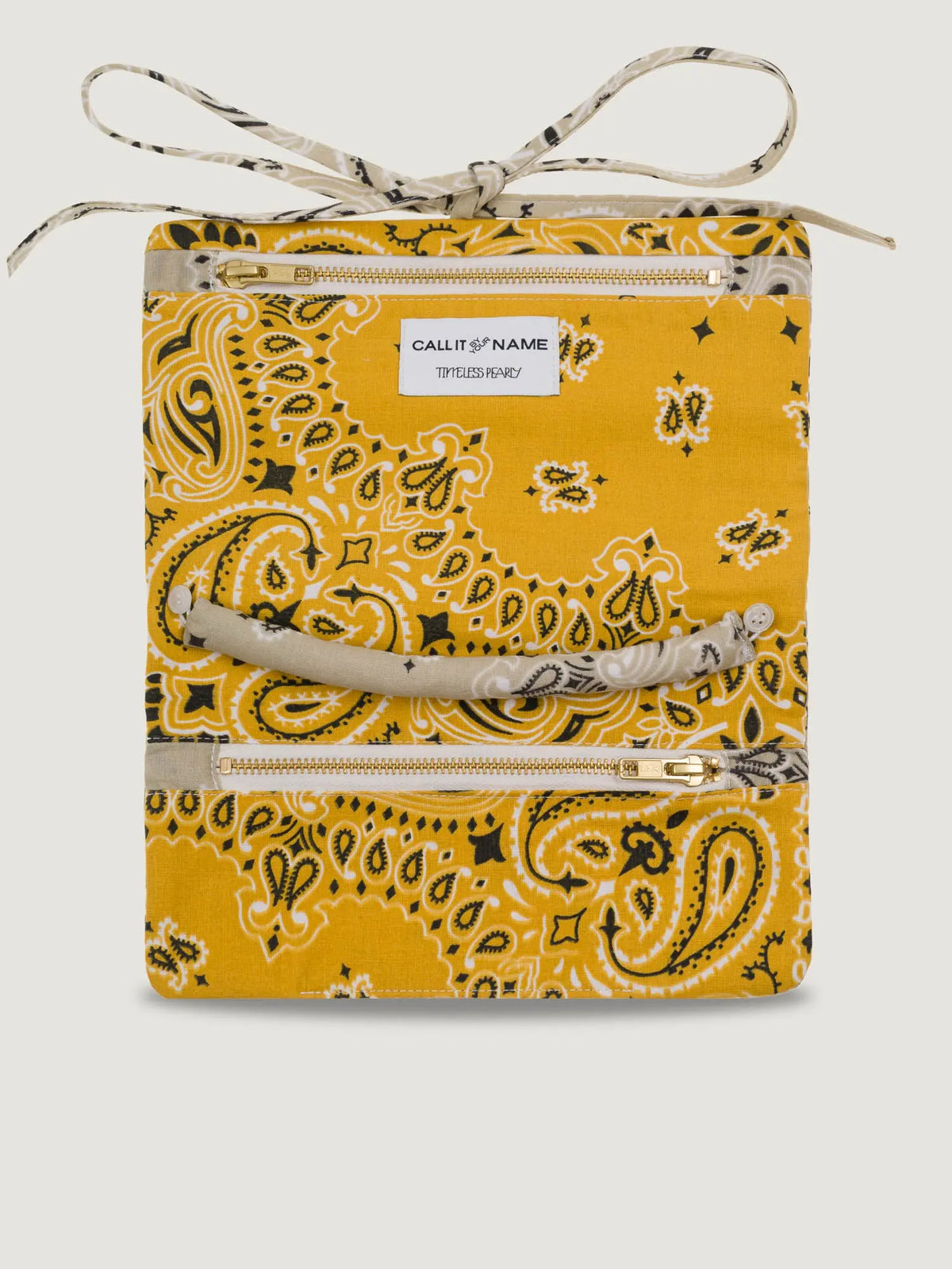 Pochette à Bijoux - Beige / Moutarde