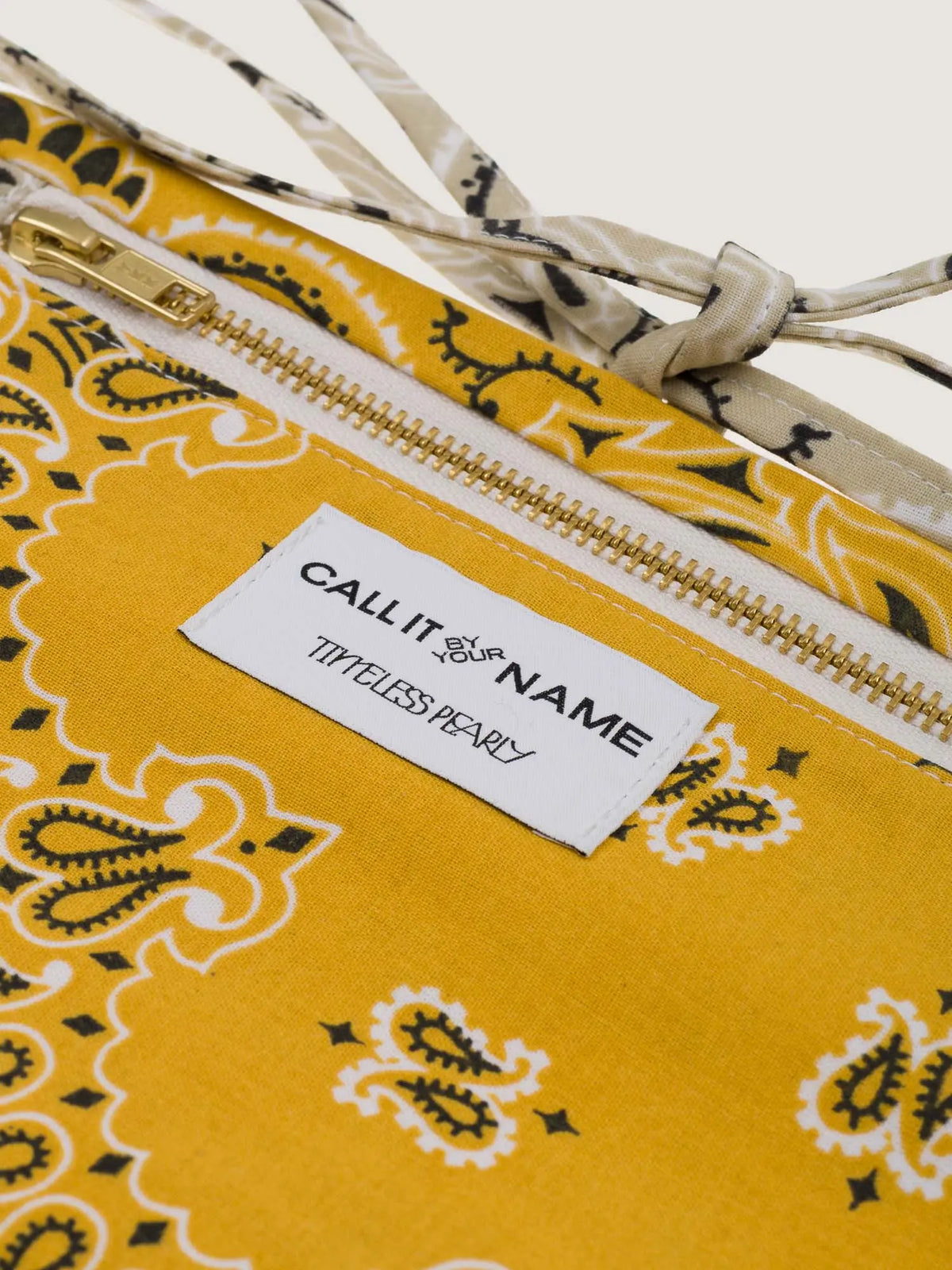 Pochette à Bijoux - Beige / Moutarde
