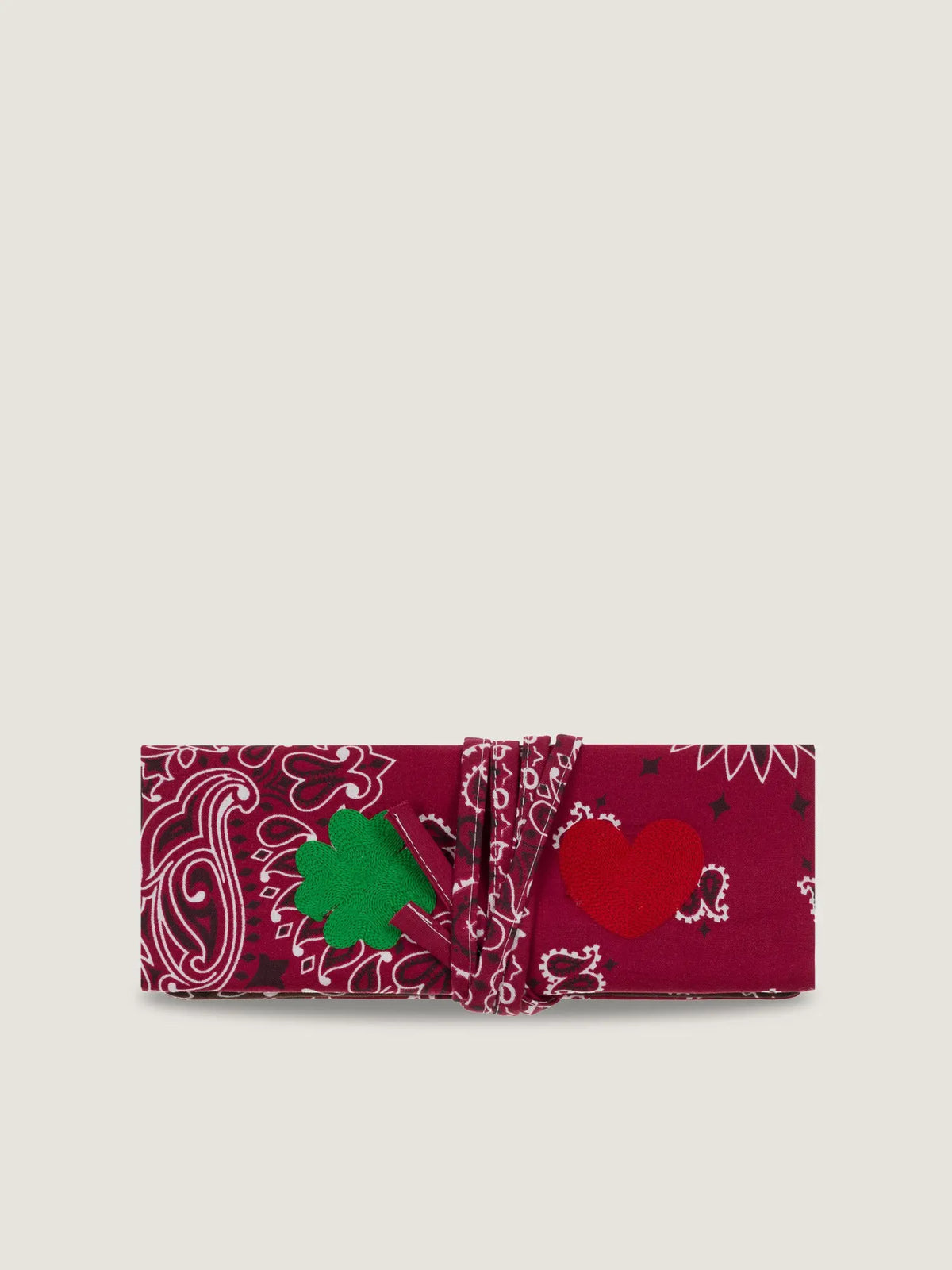 JEWELRY POUCH - Burgundy / Brown 