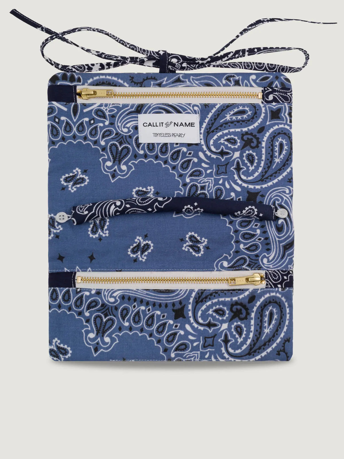 JEWELRY POUCH - NAVY/CHAMBRAY 
