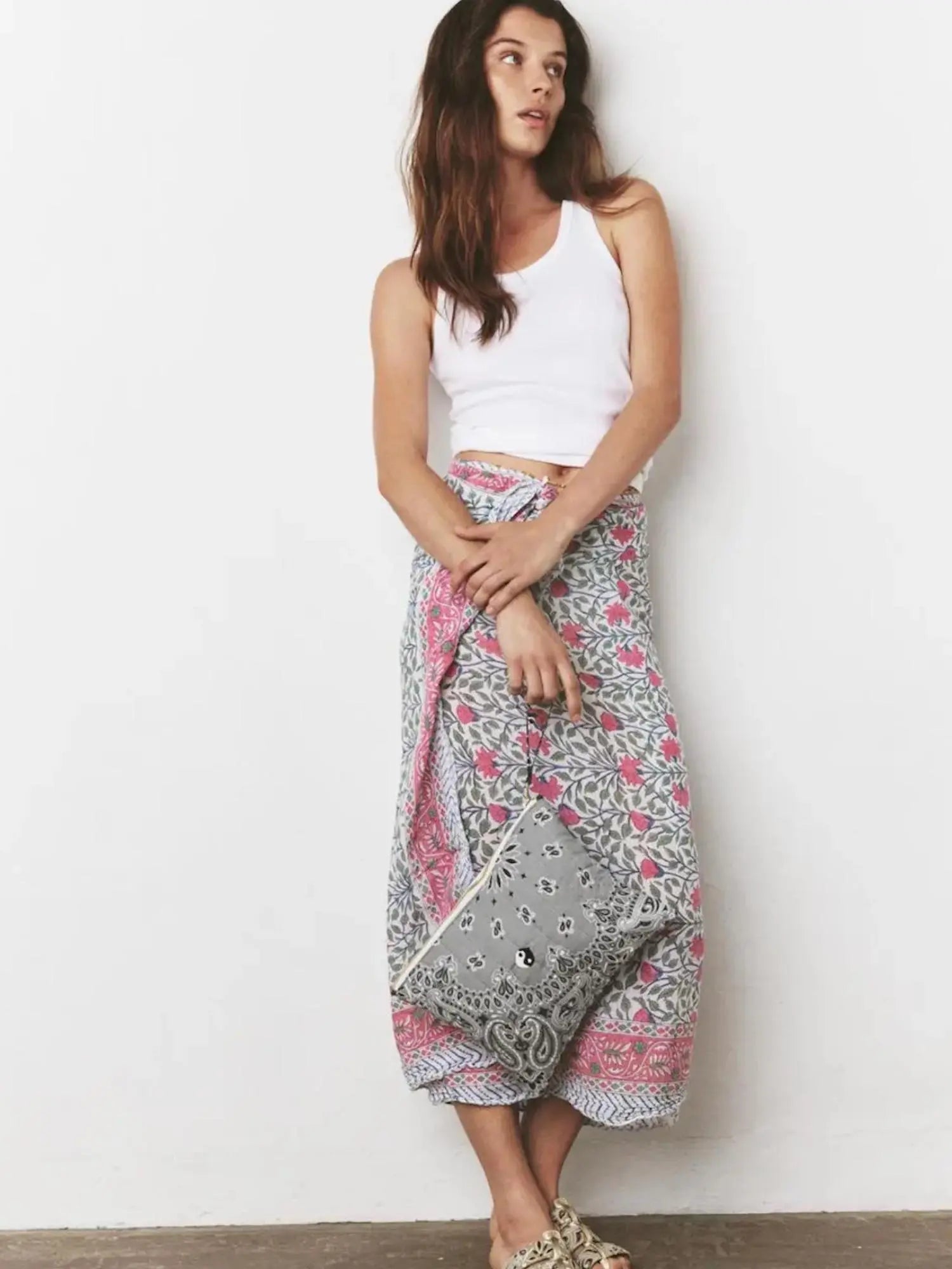 Quilted Laptop Sleeve - YIN & YANG - Pale Grey / Dark Grey - PRE-ORDER