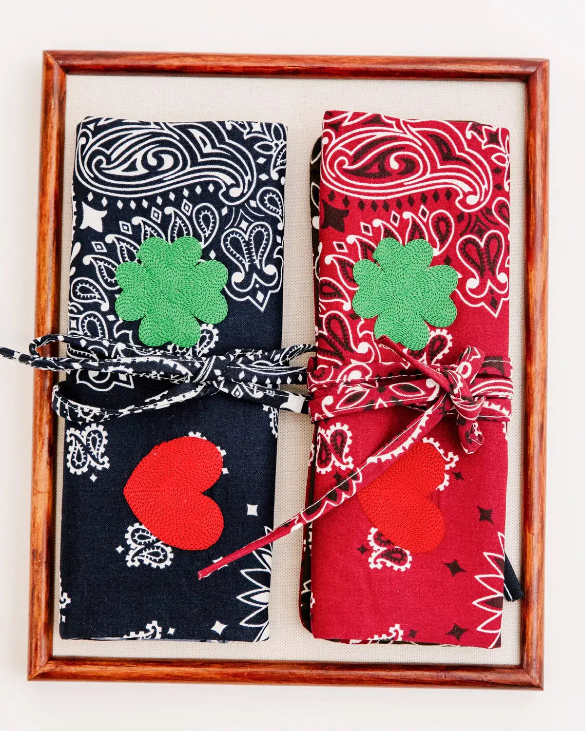 JEWELRY POUCH - NAVY/CHAMBRAY 
