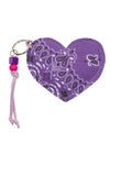 Key Ring - HEART - Lilac / Mint