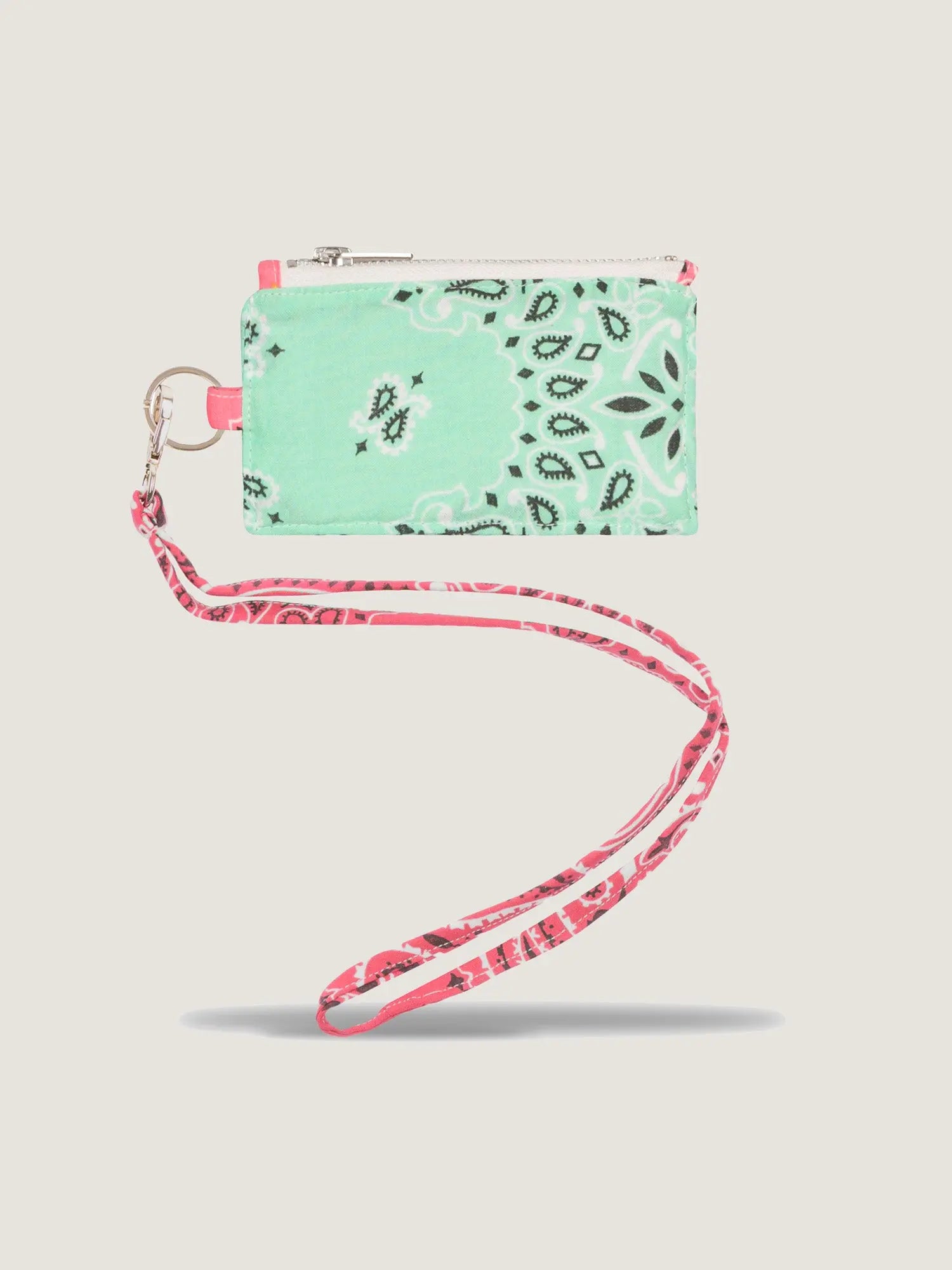 Card Holder - RAINBOW - Mint / Pale Pink