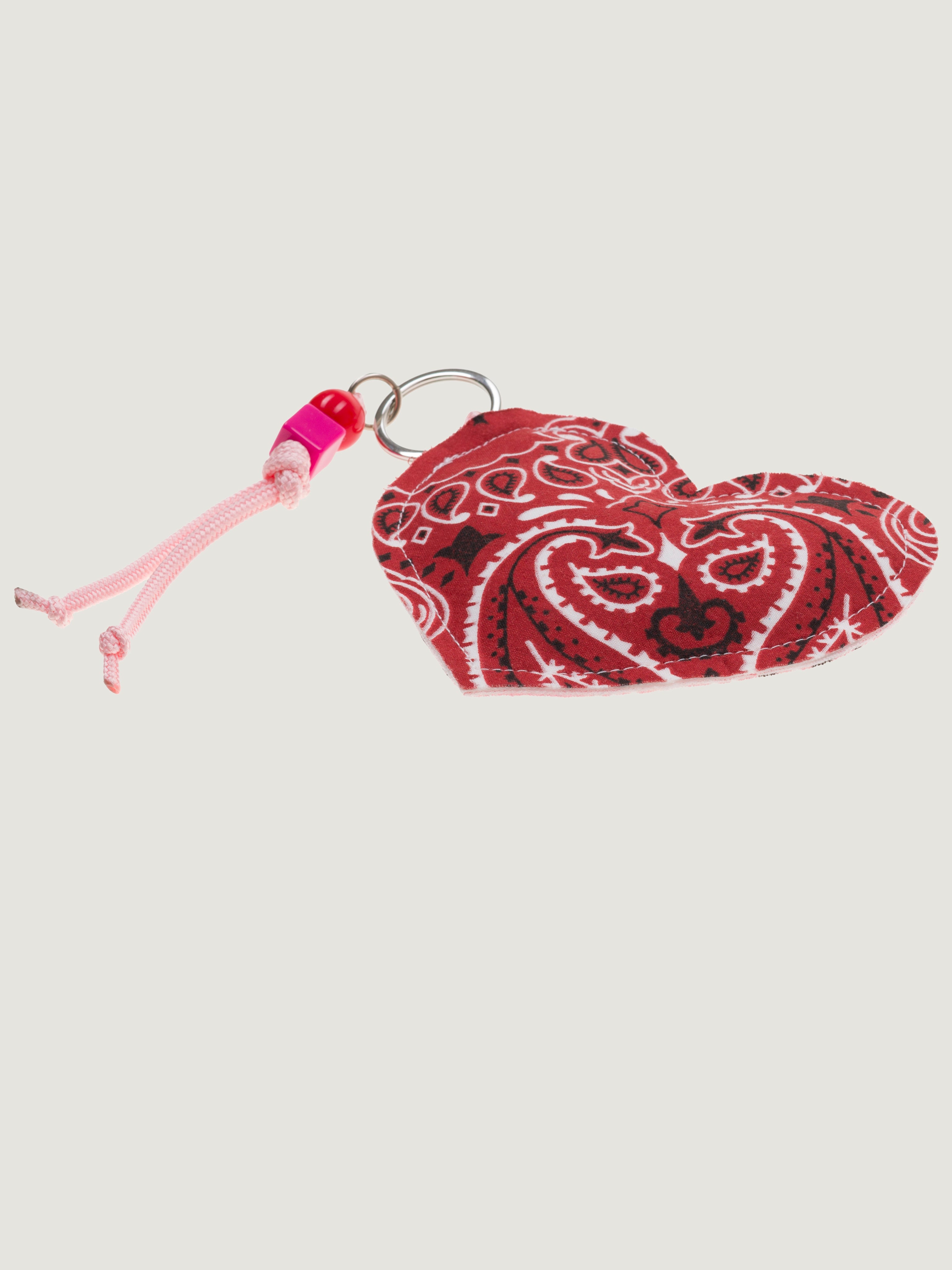 Porte-Clés - COEUR - Vintage Red / Pale Pink