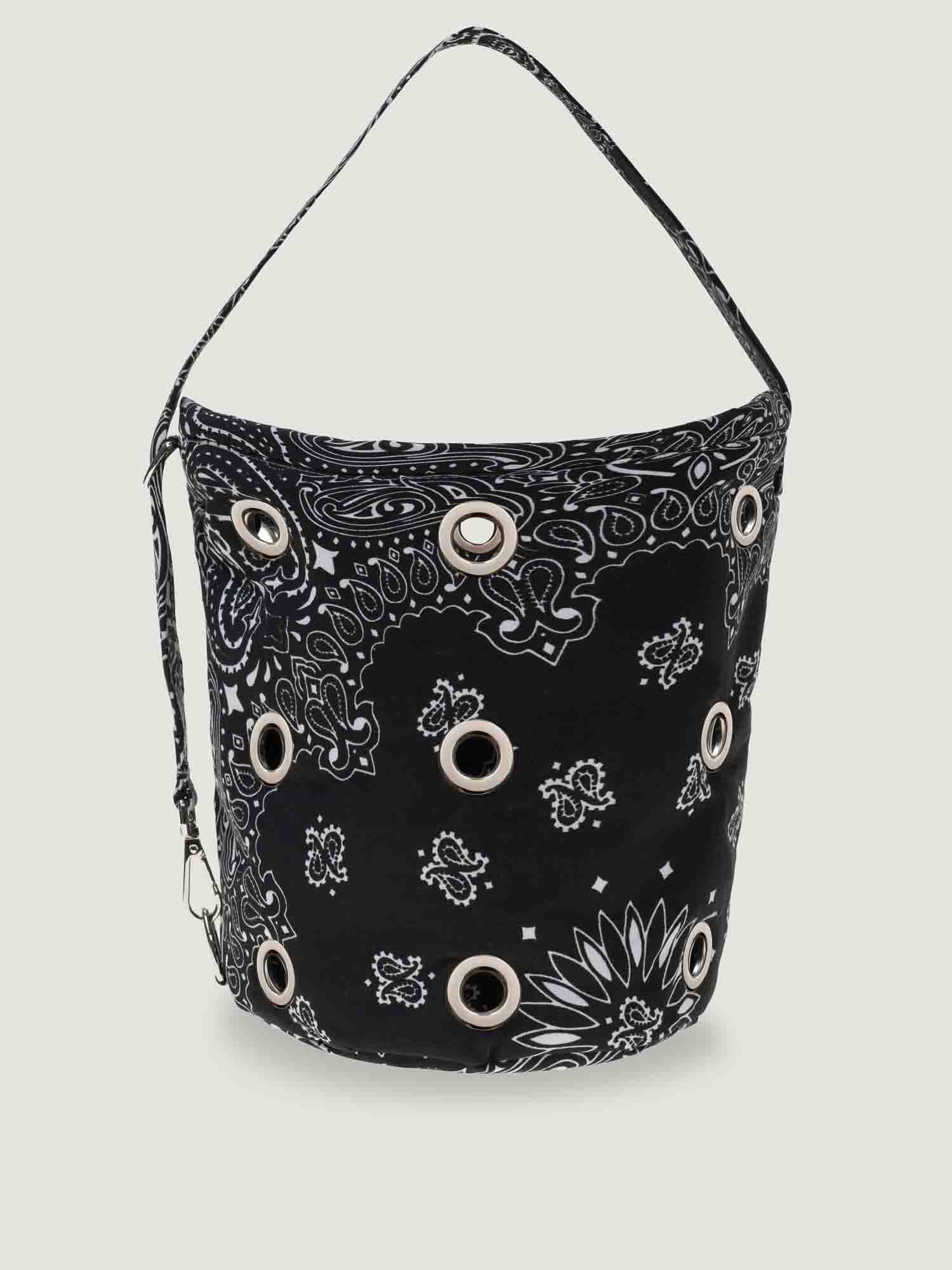 Eyelet Seau Bag - All Black