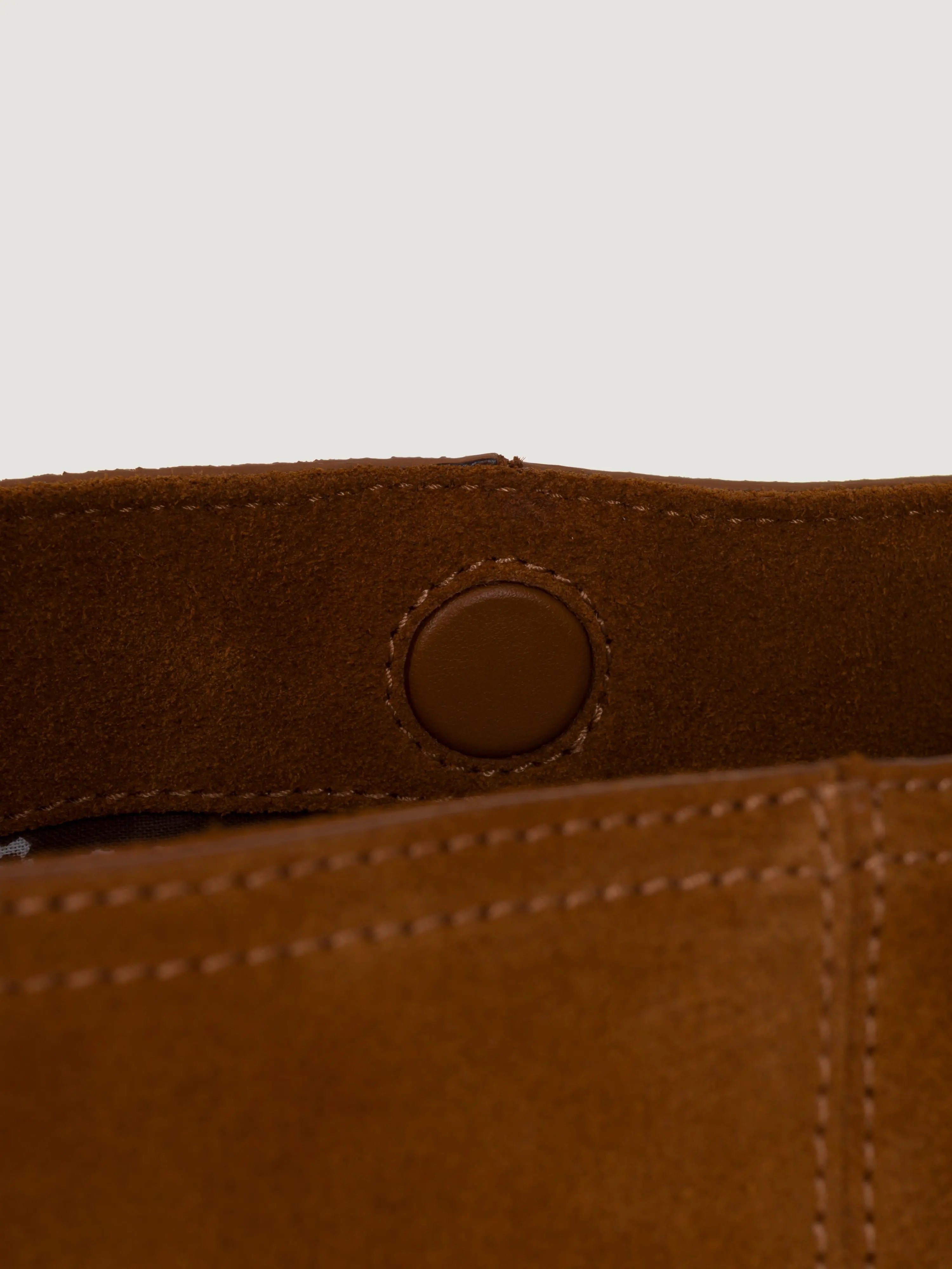 Fringe Seau Bag - Brown