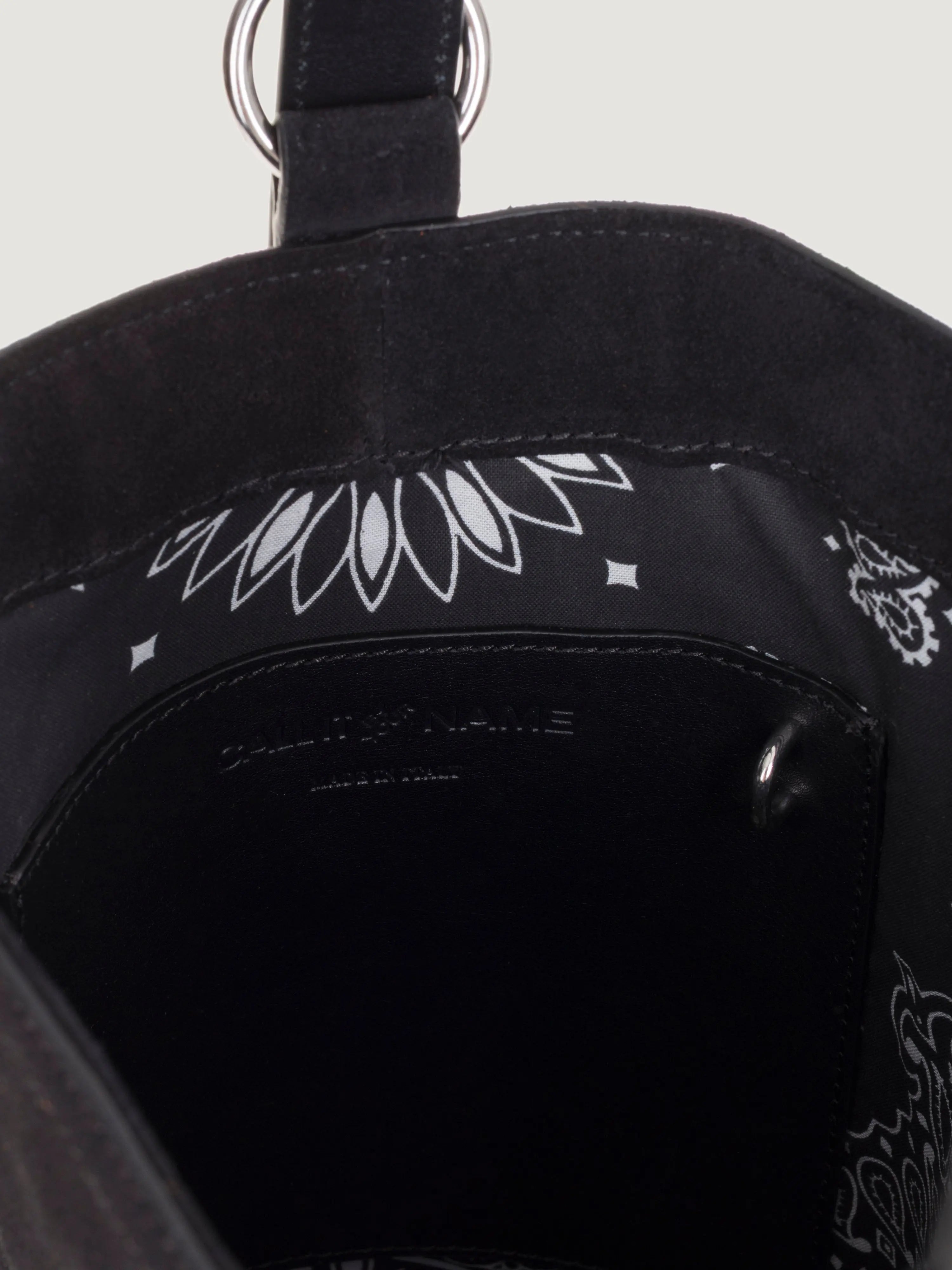 Fringe Seau Bag - Black