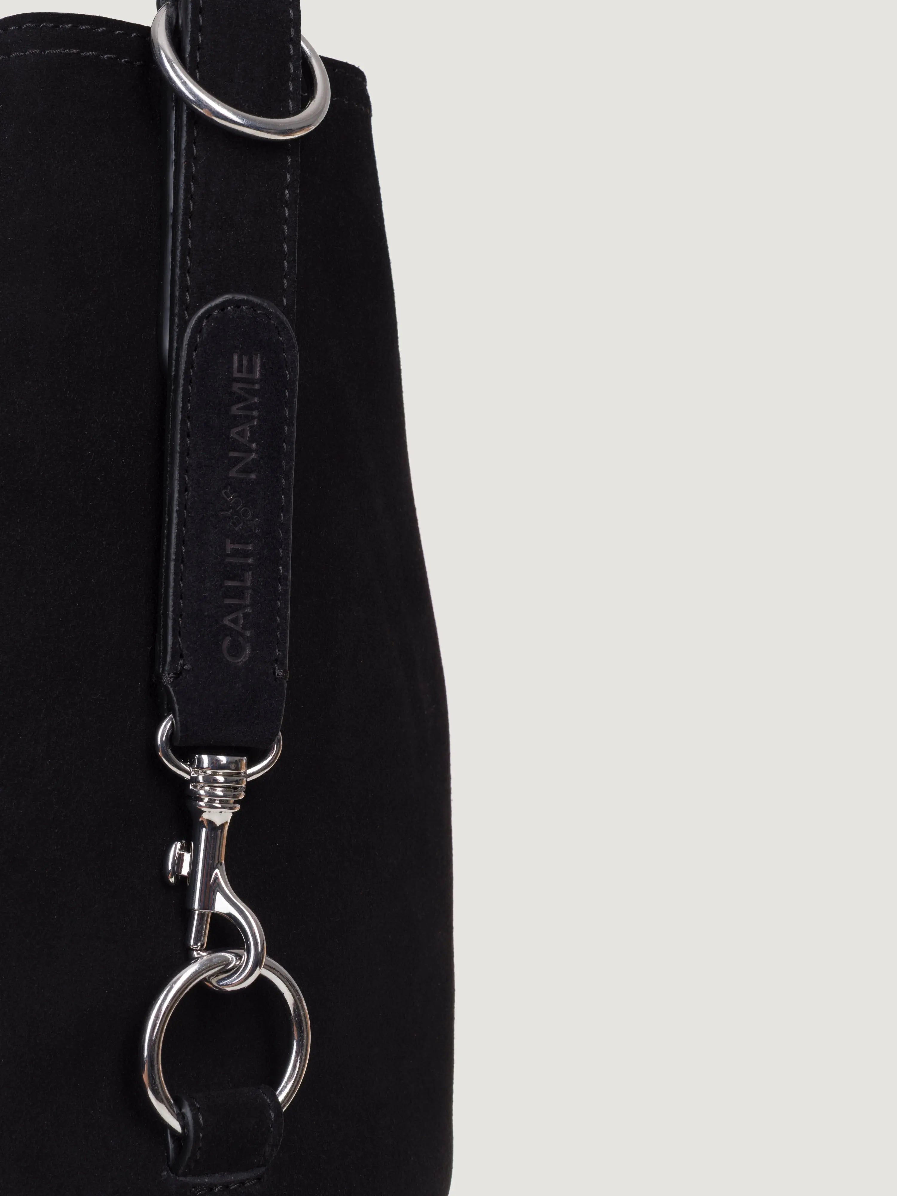 Fringe Seau Bag - Black