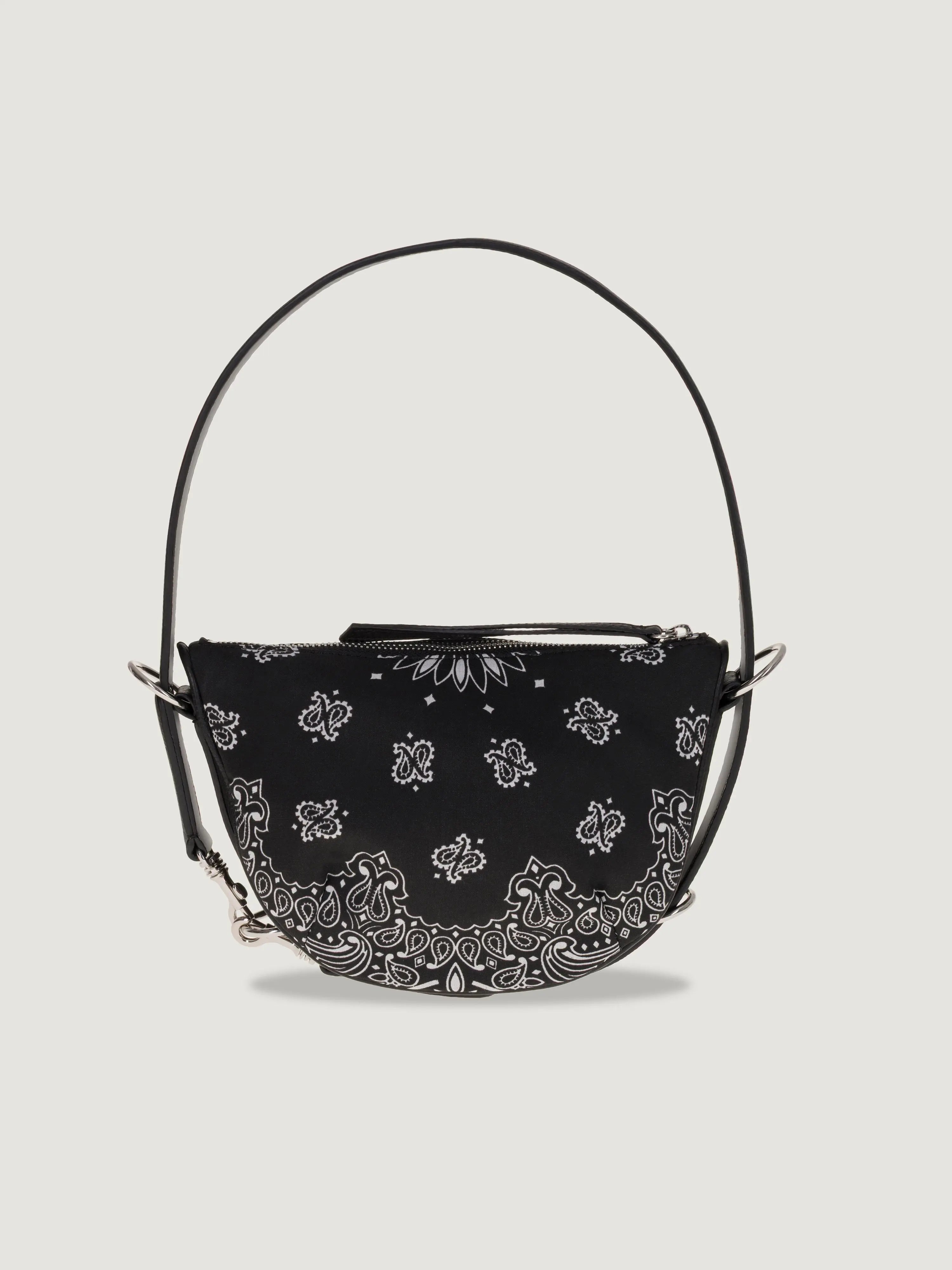 Mini Moon leather bag - All Black
