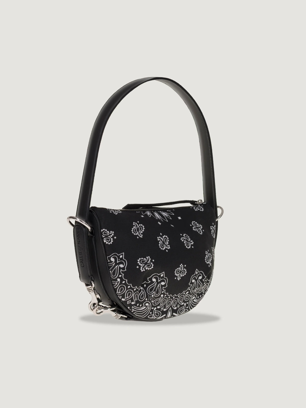 Mini Moon leather bag - All Black