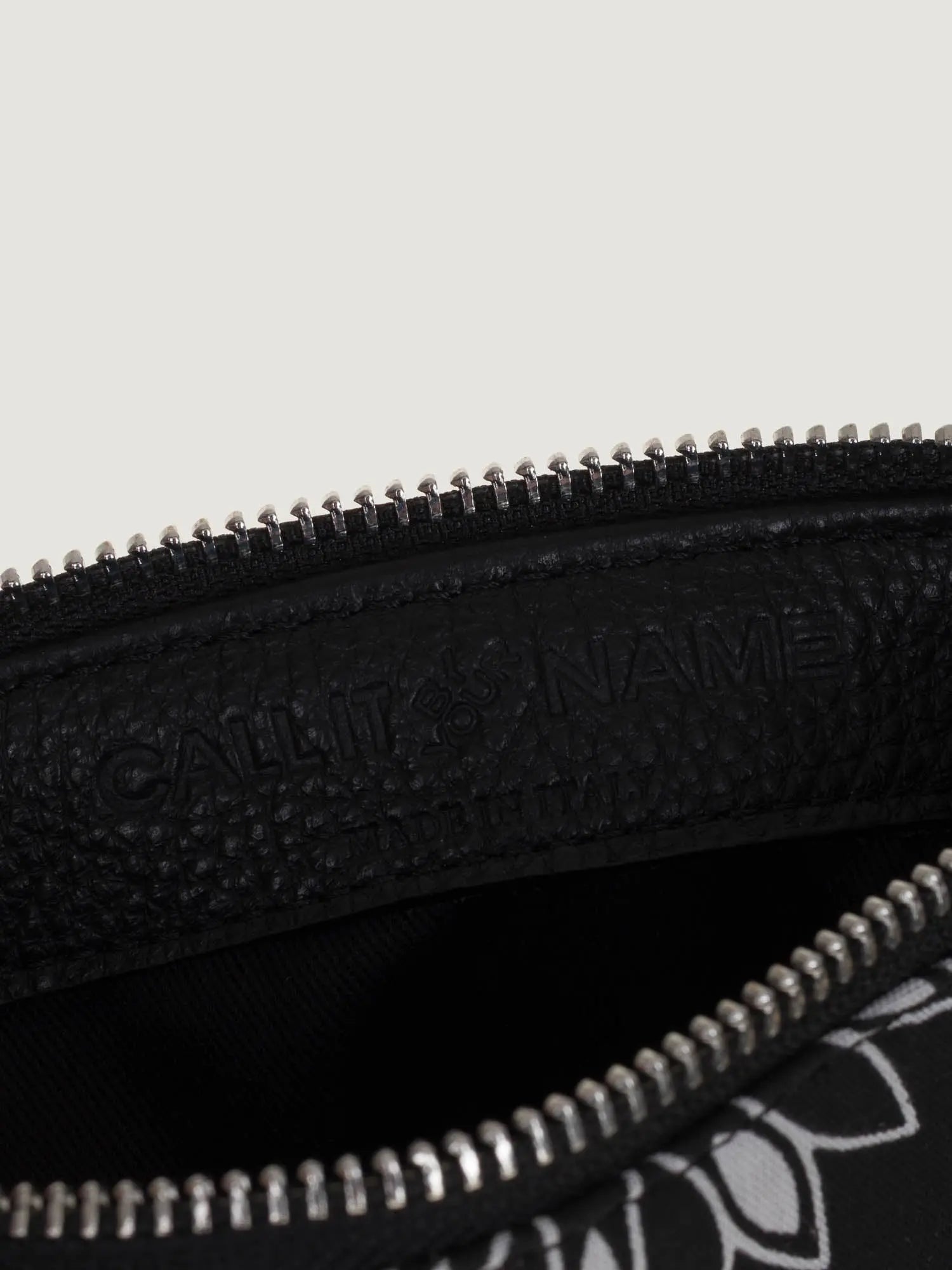 Mini Moon leather bag - All Black