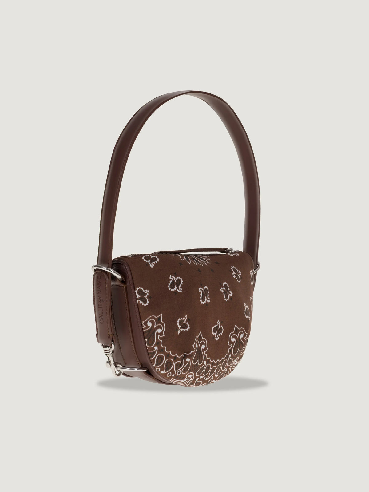 Mini Moon leather bag - All Brown