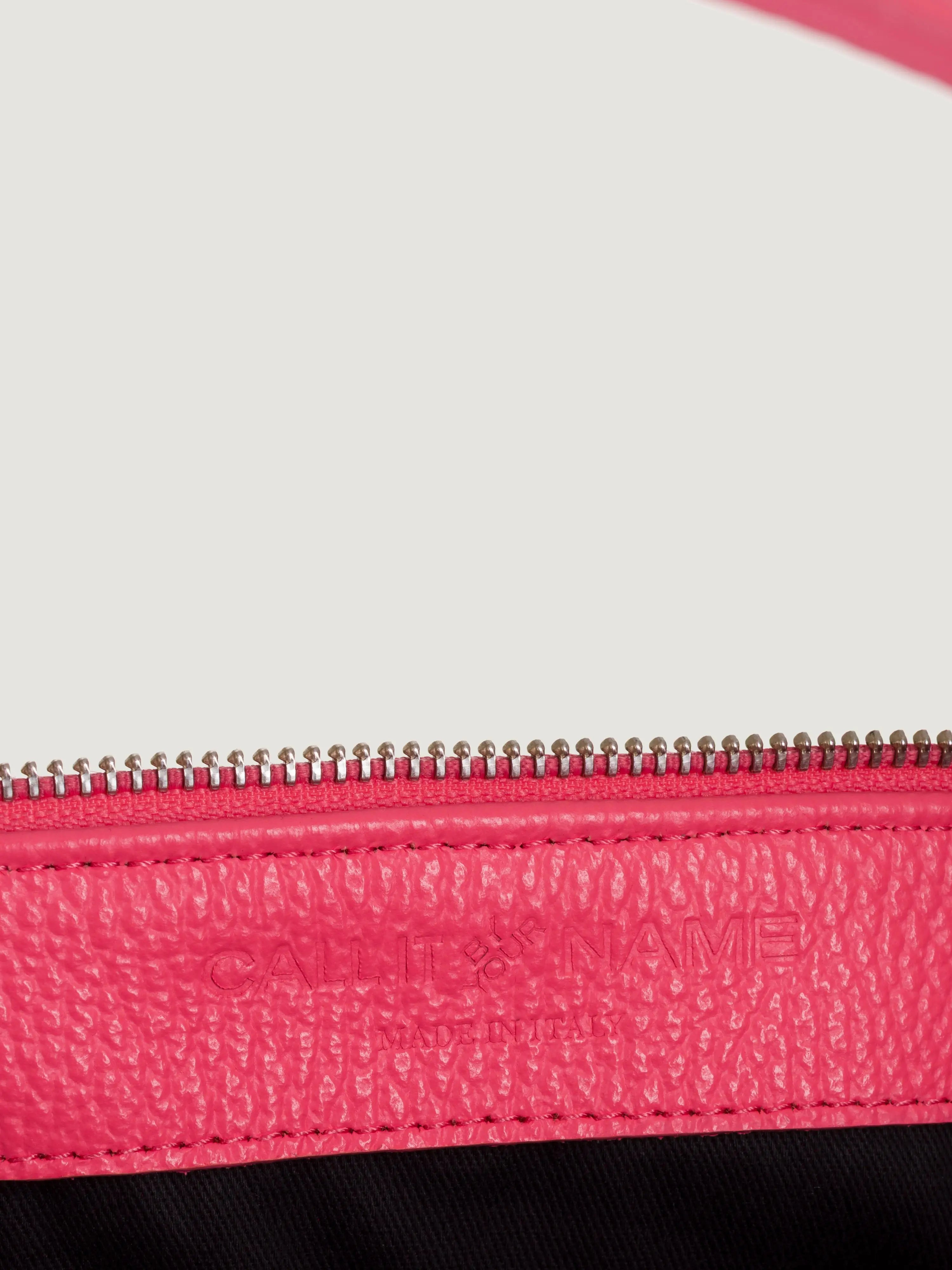 Moon leather bag - All Strawberry 