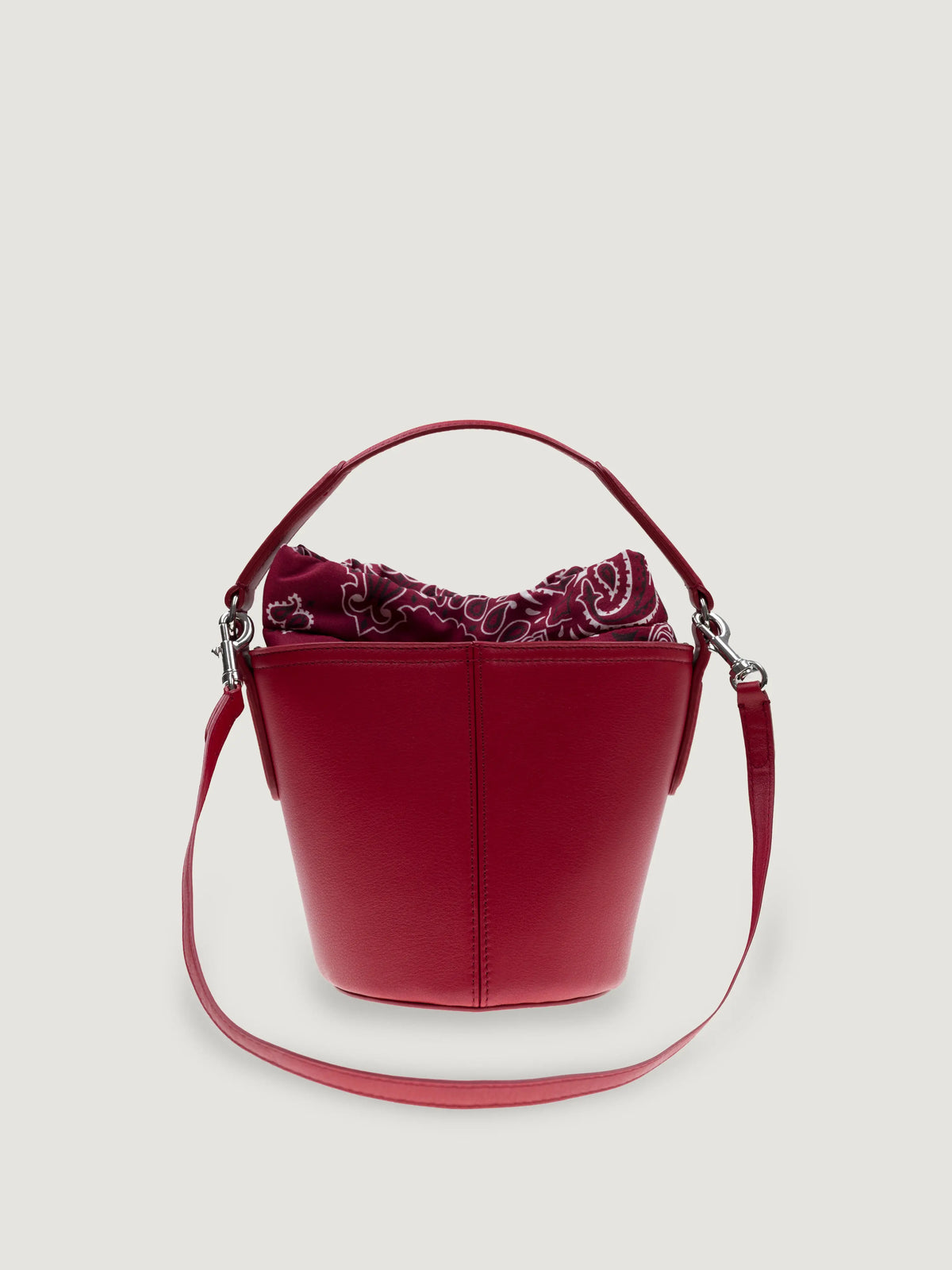 Leather Mini Peekaboo Bag - All Cherry