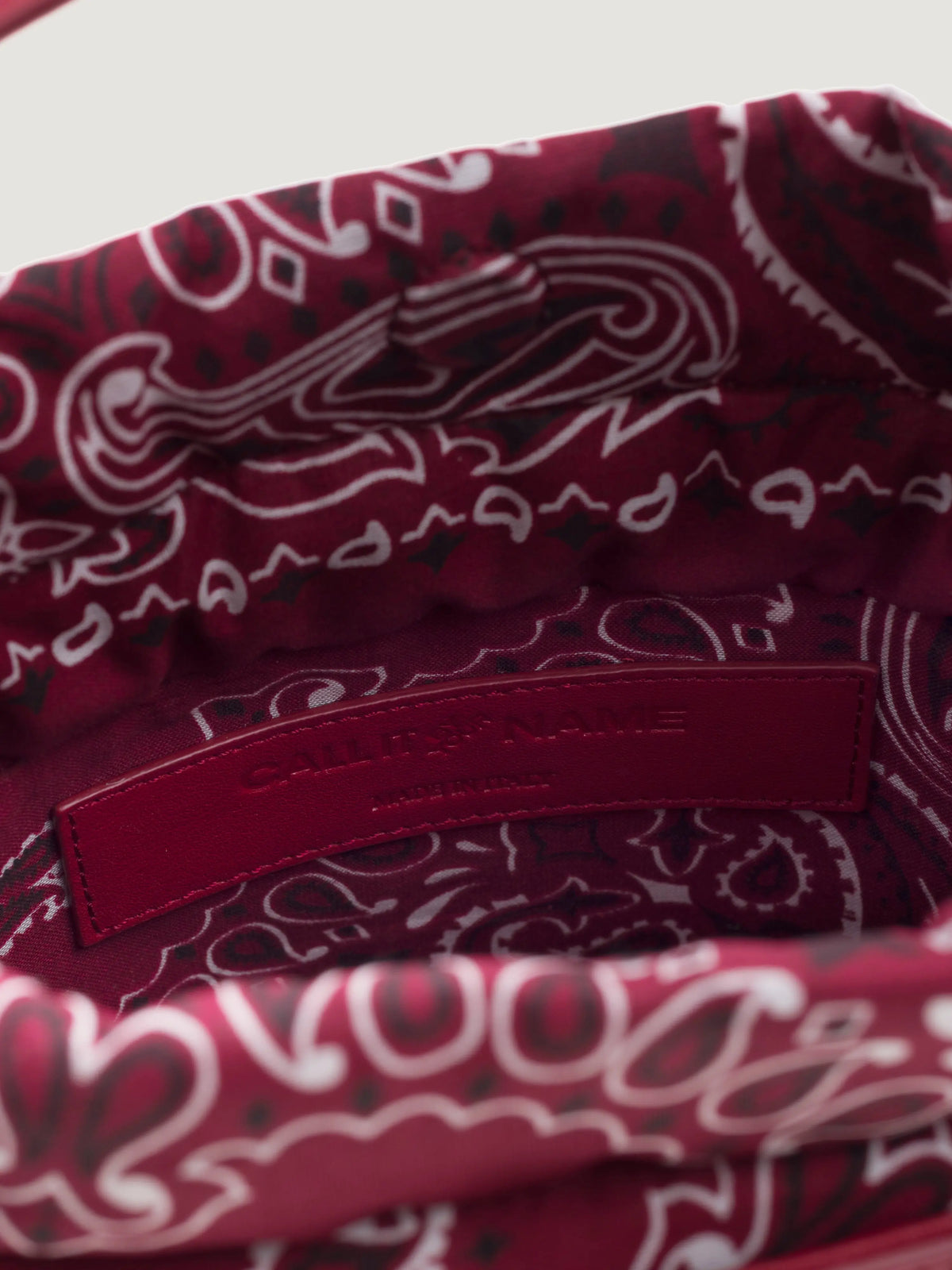 Sac mini Peekaboo cuir - All Cherry