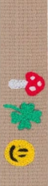 Anse Brodée - MULTI-EMOJIS - Beige