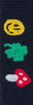 Anse Brodée - MULTI-EMOJIS - Black