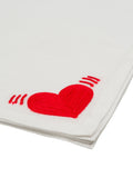 Hand-Embroidered Napkin - HEART