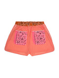 Striped Short - Orange / Strawberry Pink / Burnt Orange