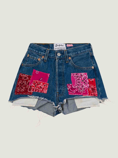 FEOYA Short sexy en jean pour femme - Coupe effilochée - Mini pantalon chaud à lacets avec trou déchiré - Short jeans Clubwear, G-bleu, T-Petit