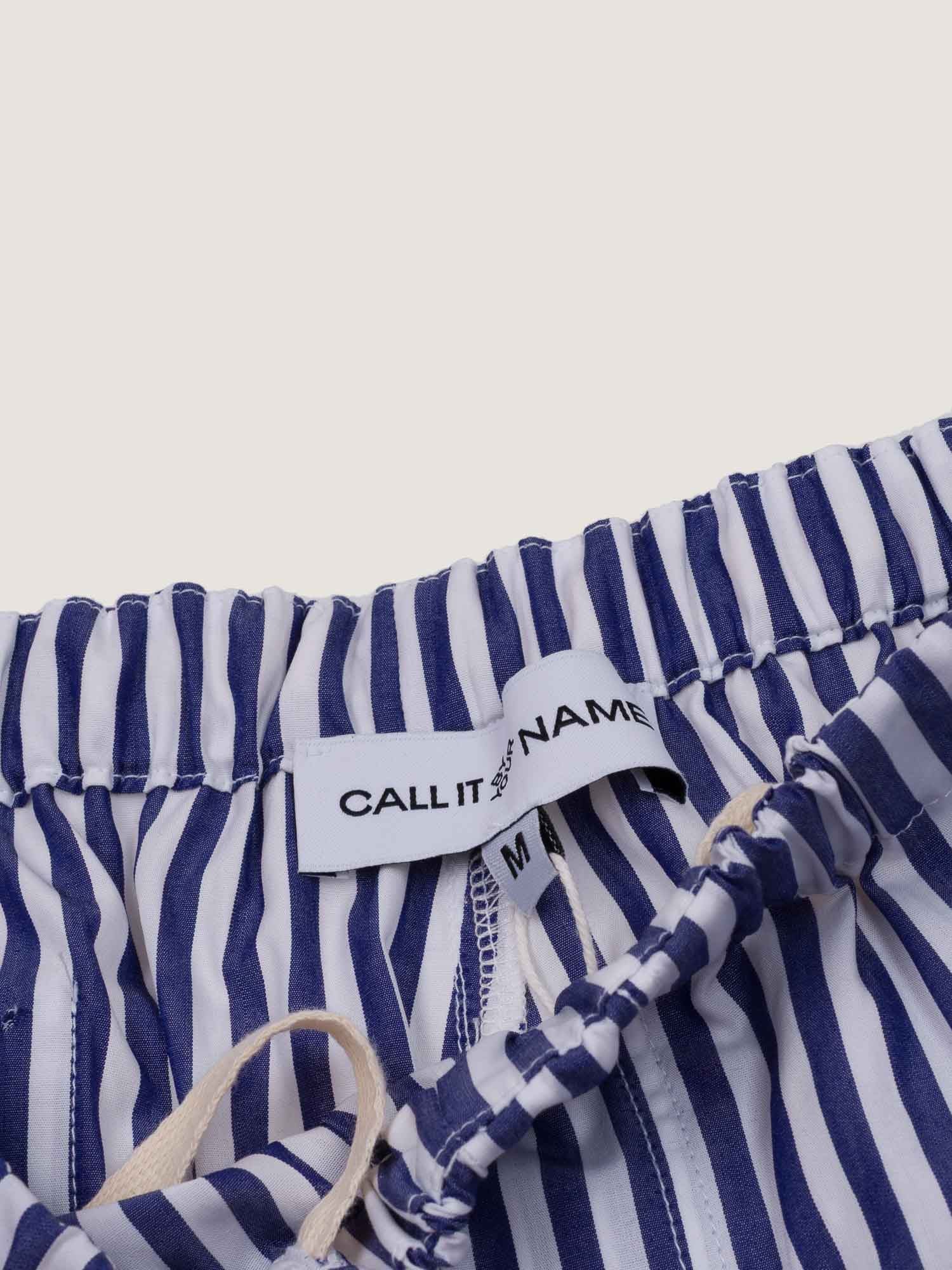 Striped shorts - Navy