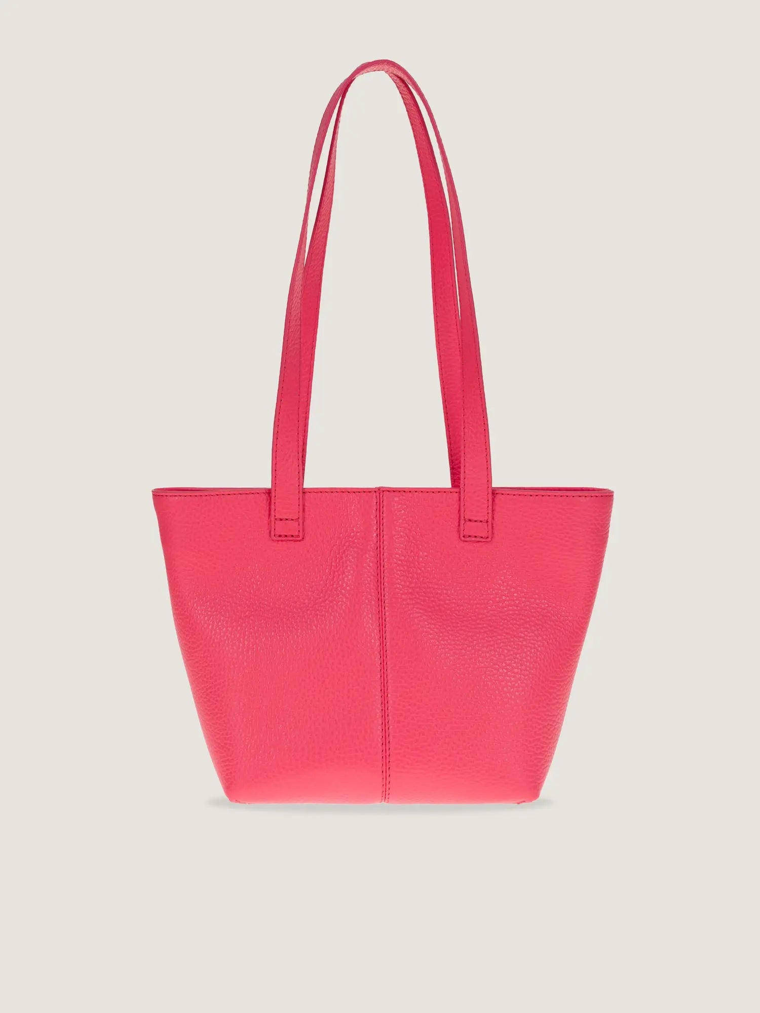 Sac Mini Tote Cuir - Strawberry Pink